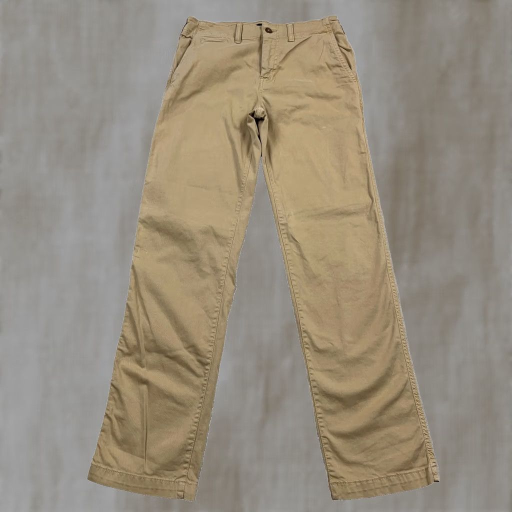 American Eagle Outfitters American Eagle Pants Men 30x34 Brown Chino Relaxed Straight Khaki Dress Slacks C Size US 30 / EU 46 - 1 Thumbnail