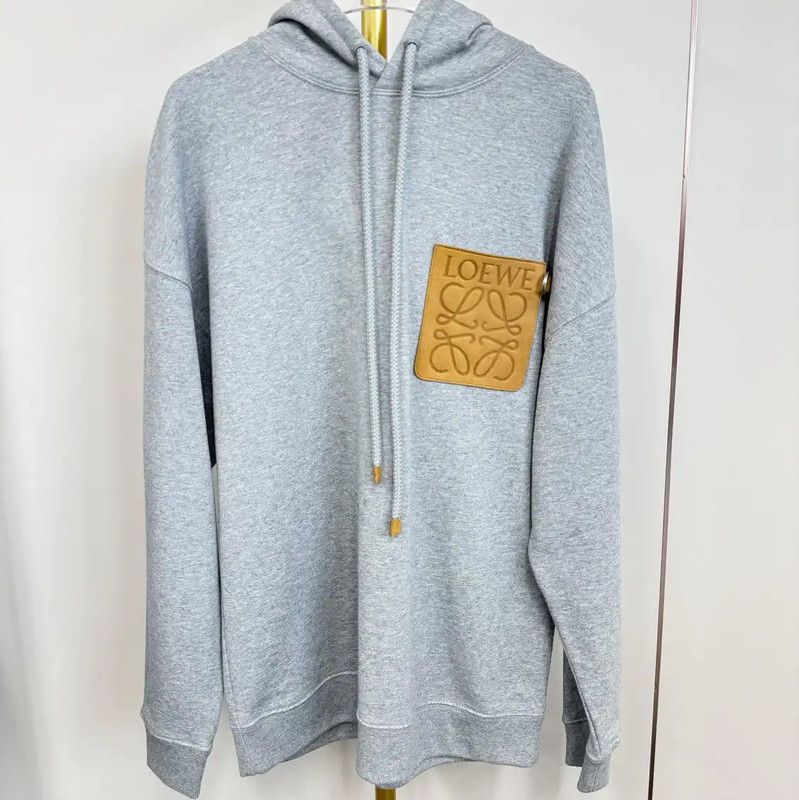 Loewe Loewe Gray Hoodie for Men in XXS Size 0089 Size US XXS / EU 40 - 1 Thumbnail