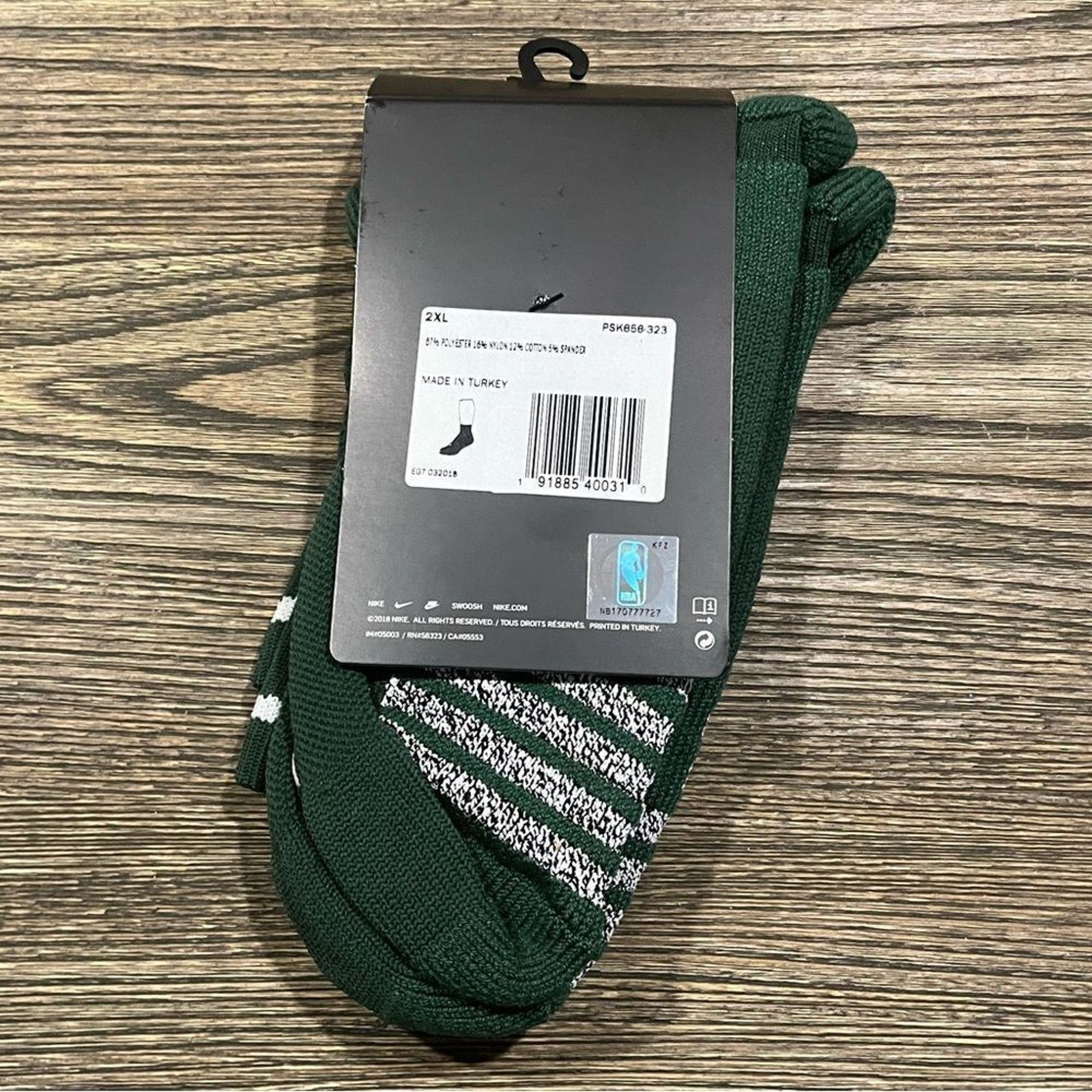 Nike NWT Nike Dri-Fit Swoosh NBA Basketball Crew Socks 2XL Size ONE SIZE - 4 Thumbnail