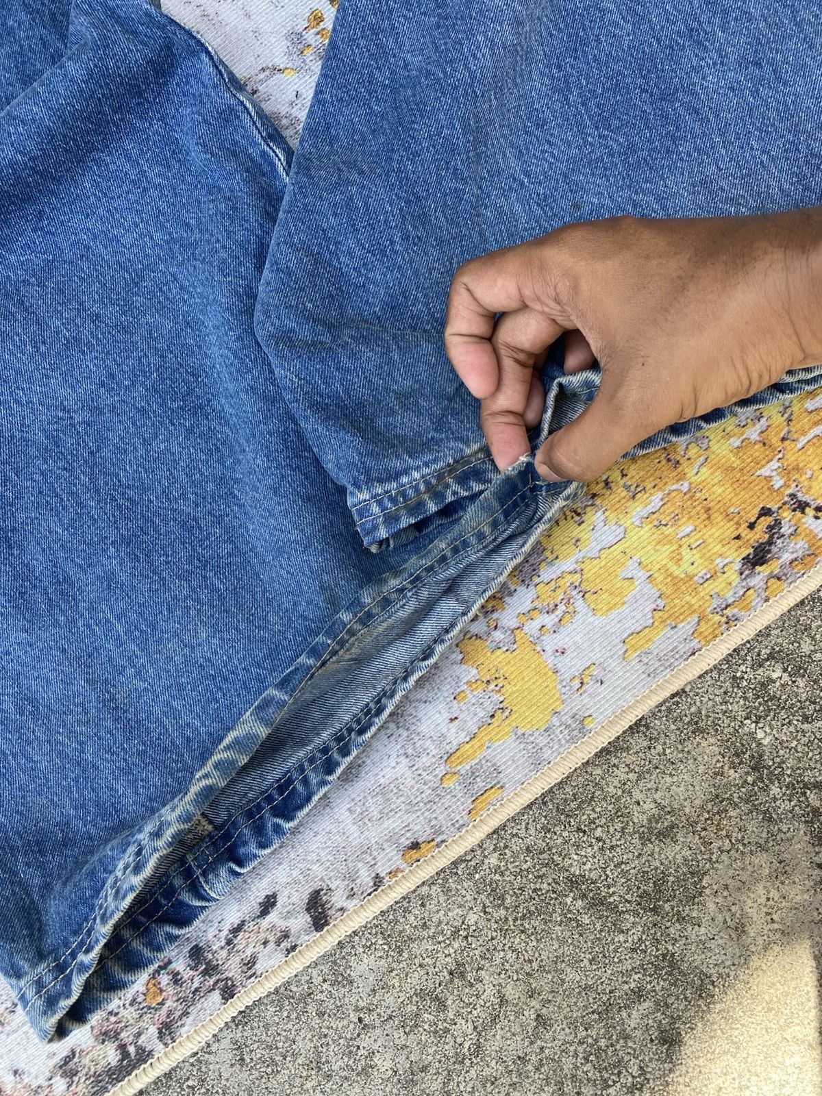 If Six Was Nine 🔥 Super Sick🔥 ZARA Baggy Denim Cargo Trousers Utility Pocket Size US 35 - 19 Thumbnail