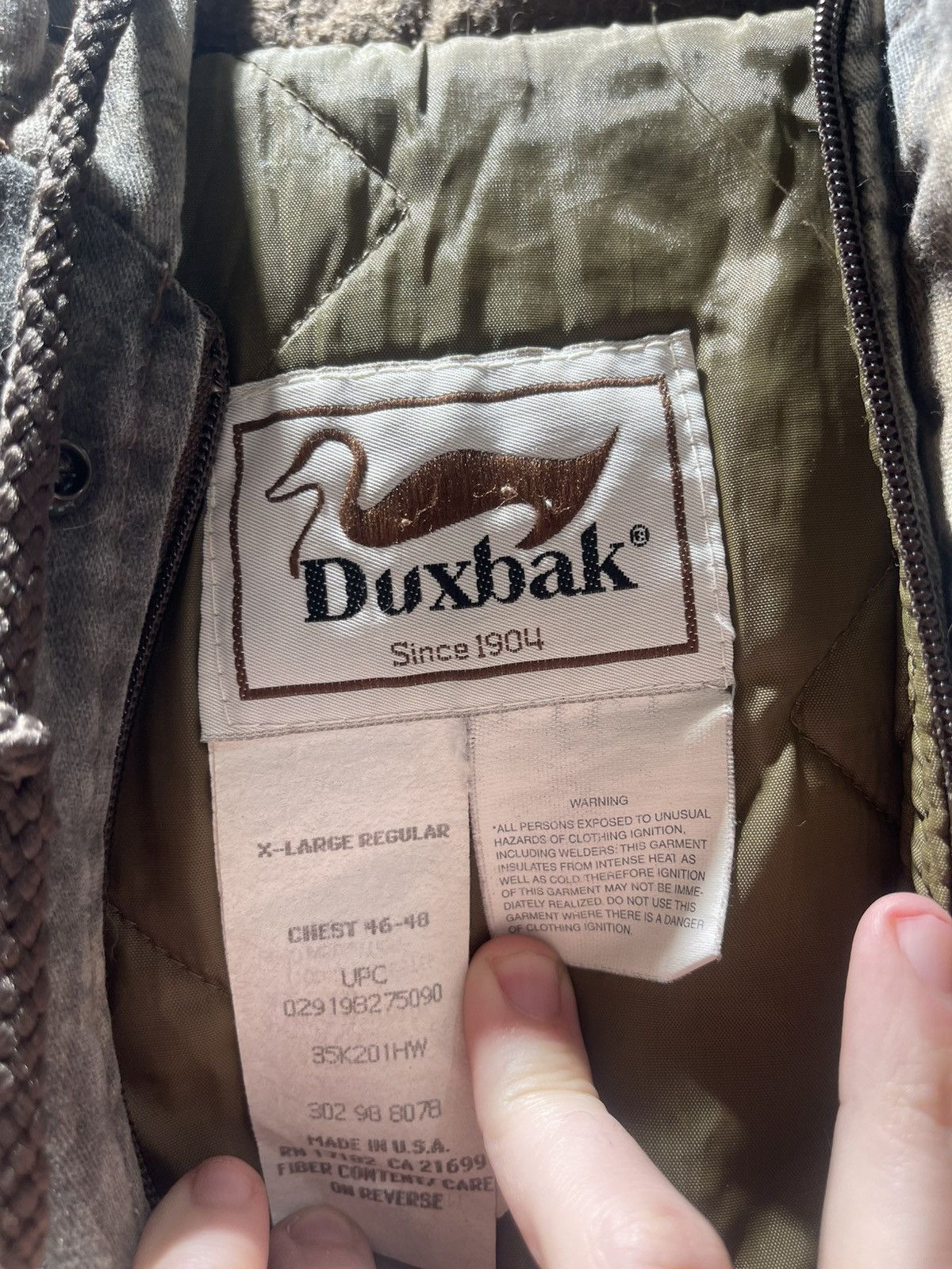 Other DUXBAK RealTree Camo Hunting Jacket Men's Size XL Size US XL / EU 56 / 4 - 3 Thumbnail