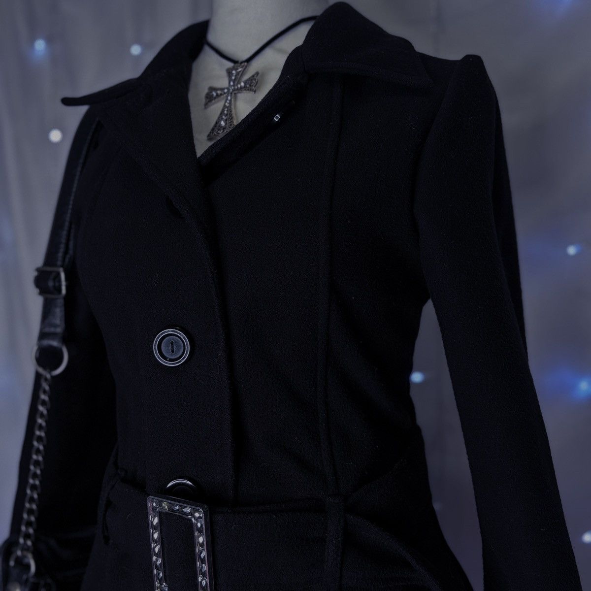 Celine Celine Vintage Black Coat Size S / US 4 / IT 40 - 2 Thumbnail