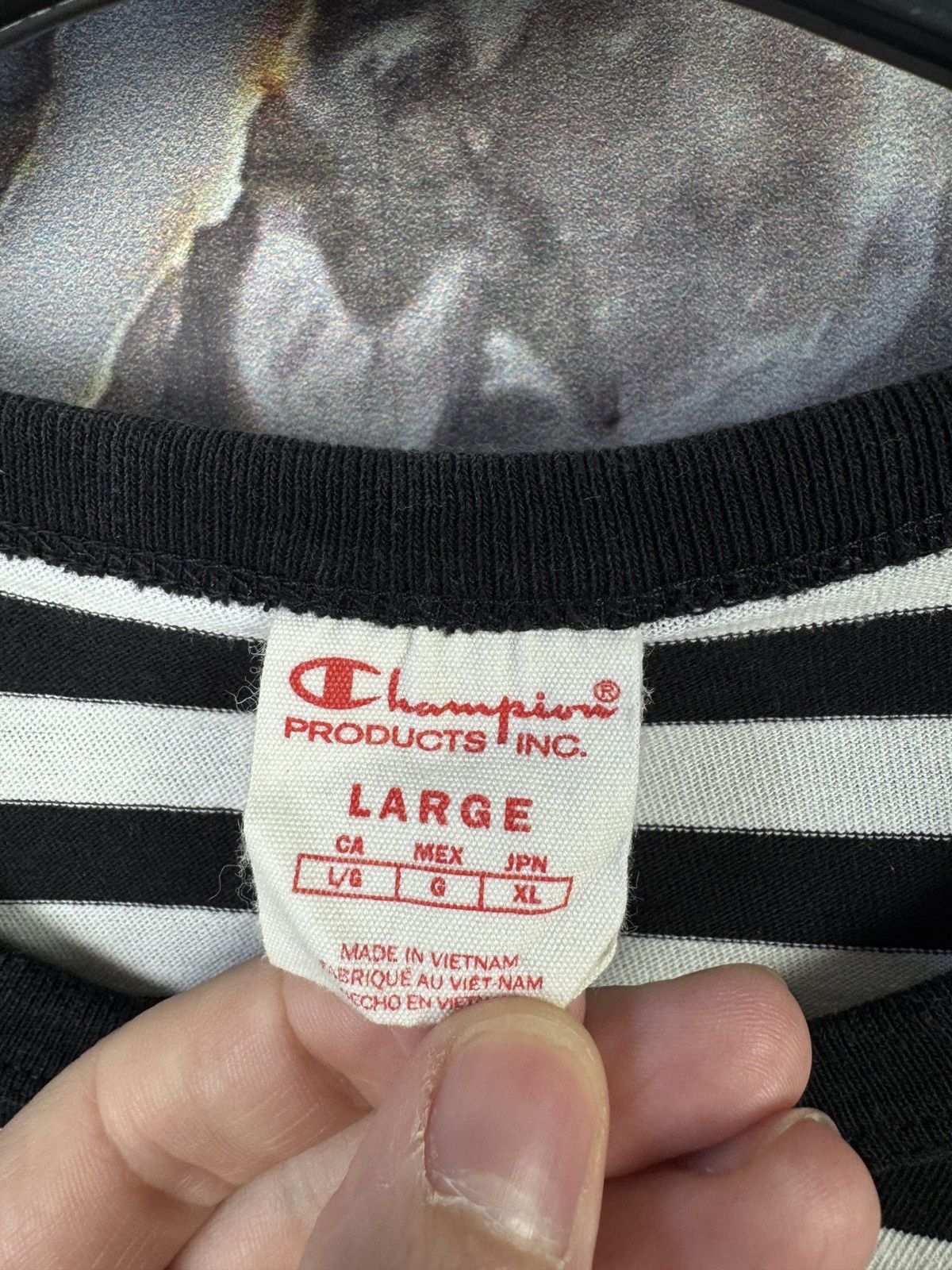Champion × Other Men’s Champion T-Shirt Striped Streetwear Size Large Size US L / EU 52-54 / 3 - 6 Thumbnail