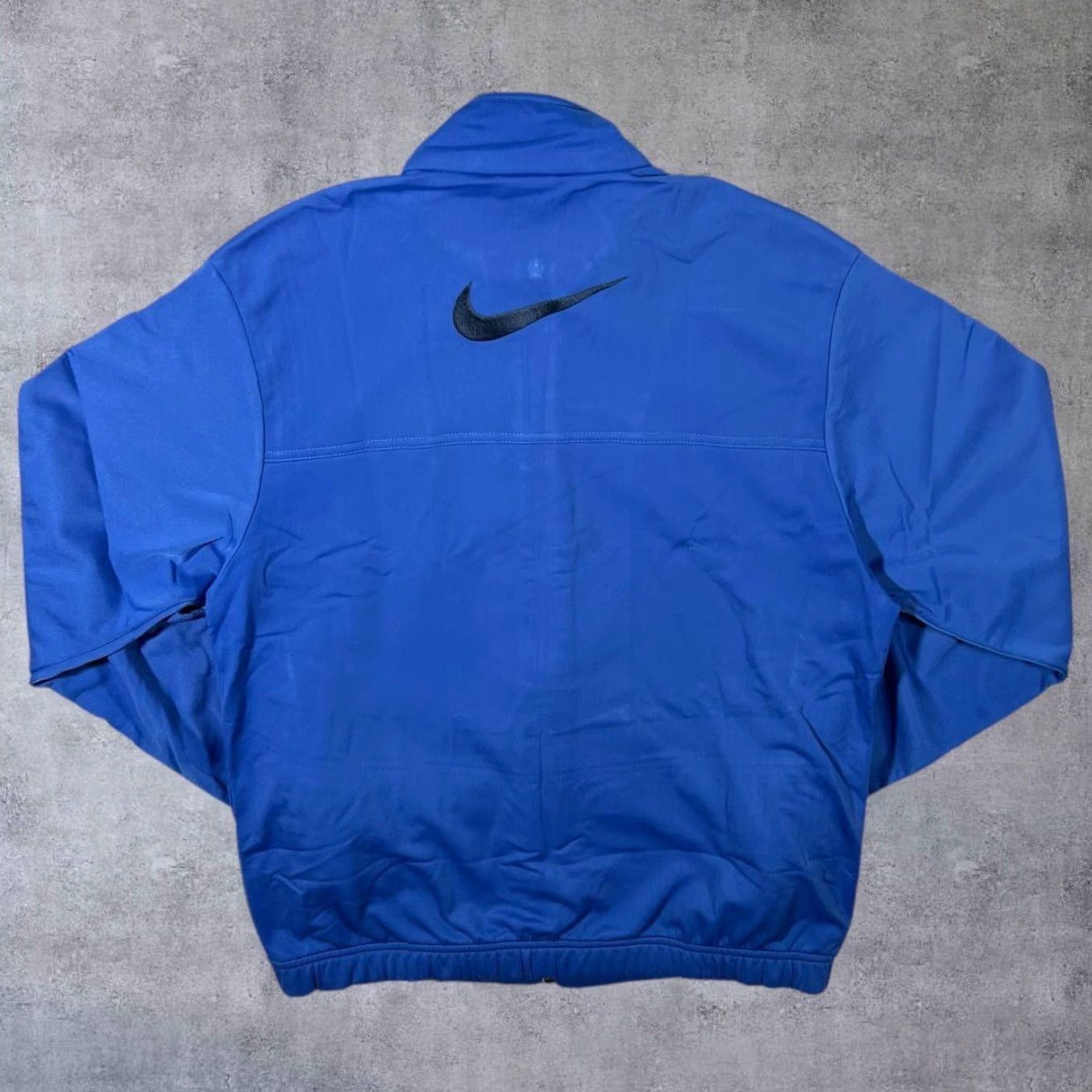 Nike Nike Embroidered Swoosh Logo Tracksuit Jacket Blue XS/Large? (handle sizing) - Note: Original Size S, XL tag; Blue Nike Jacket Men XLY Small? Size US 29 - 2 Thumbnail