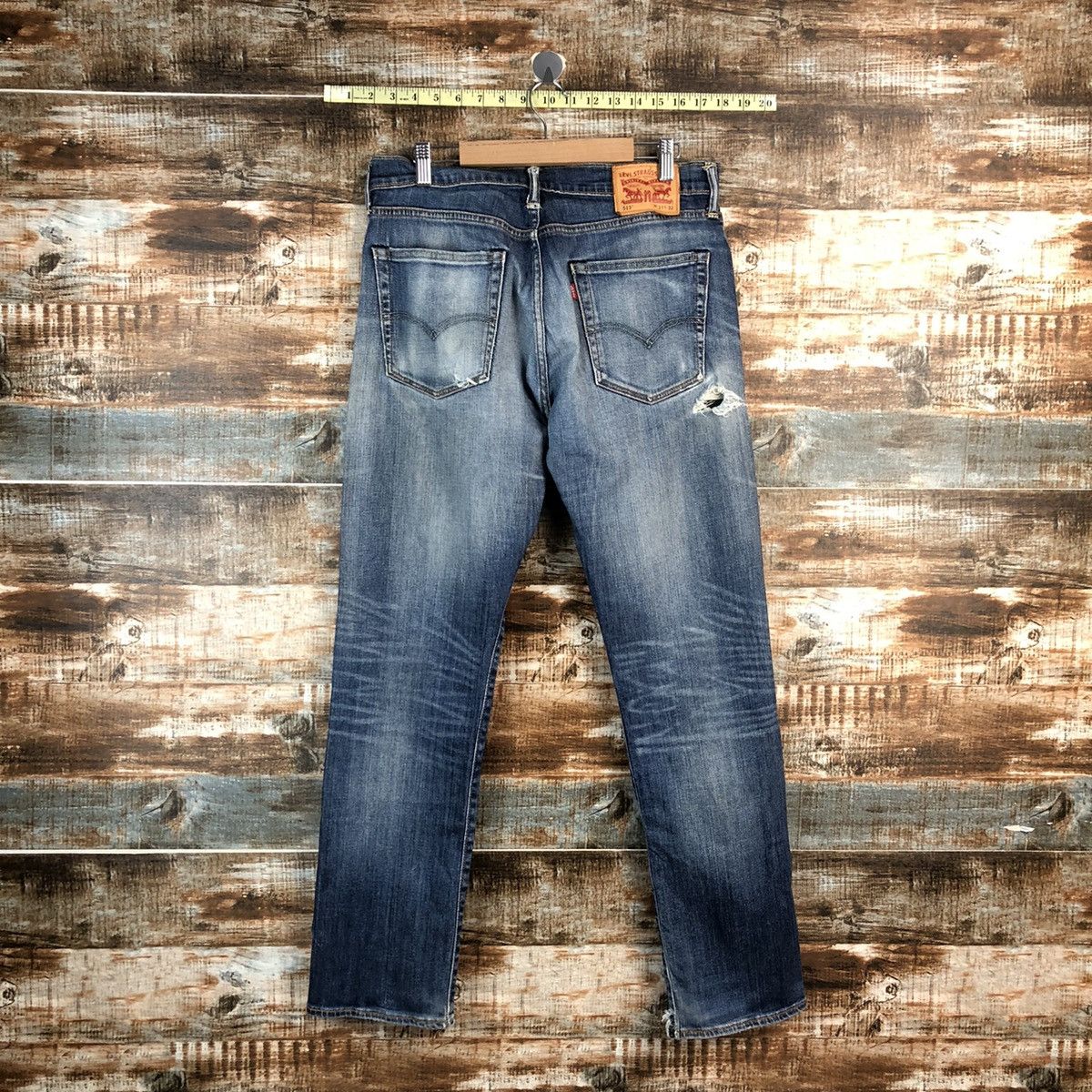 Levi's 513 Levis vintage faded Blue jeans Denim Pants #A2394 Size US 31 - 15 Thumbnail