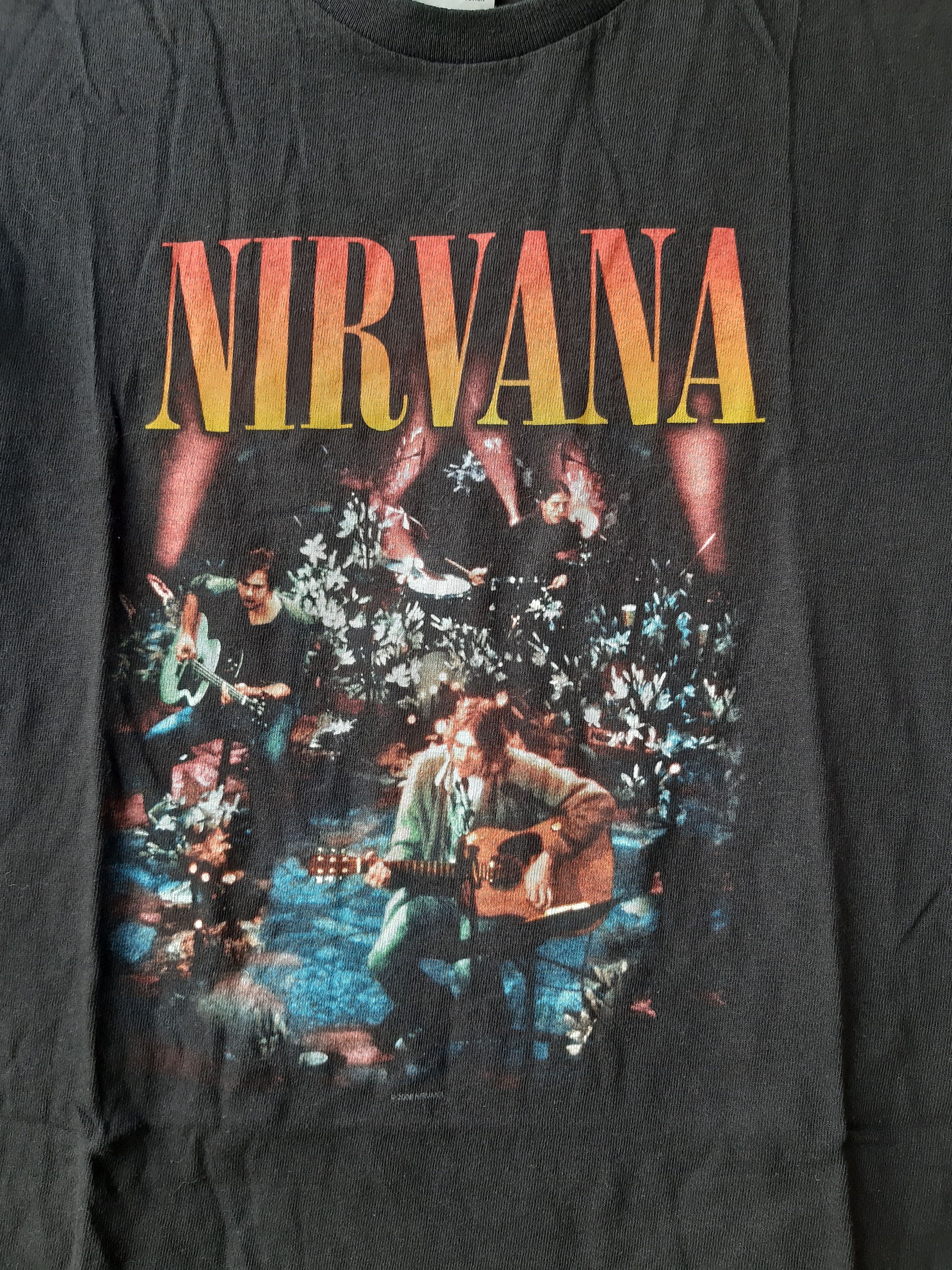 Band Tees × Delta × Vintage Vintage Y2K Nirvana Kurt Cobain Tee Print Band Tour Rock Size US S / EU 44-46 / 1 - 2 Thumbnail