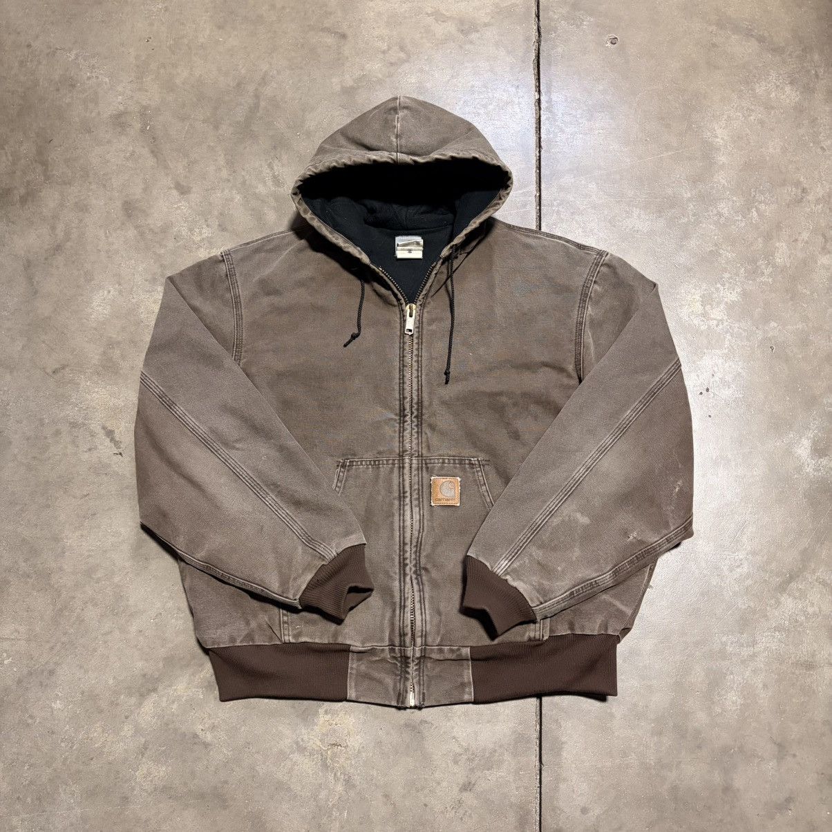 Carhartt Vintage Carhartt Hooded Jacket Workwear Canvas J168 CHT 90s Size US XL / EU 56 / 4 - 4 Thumbnail