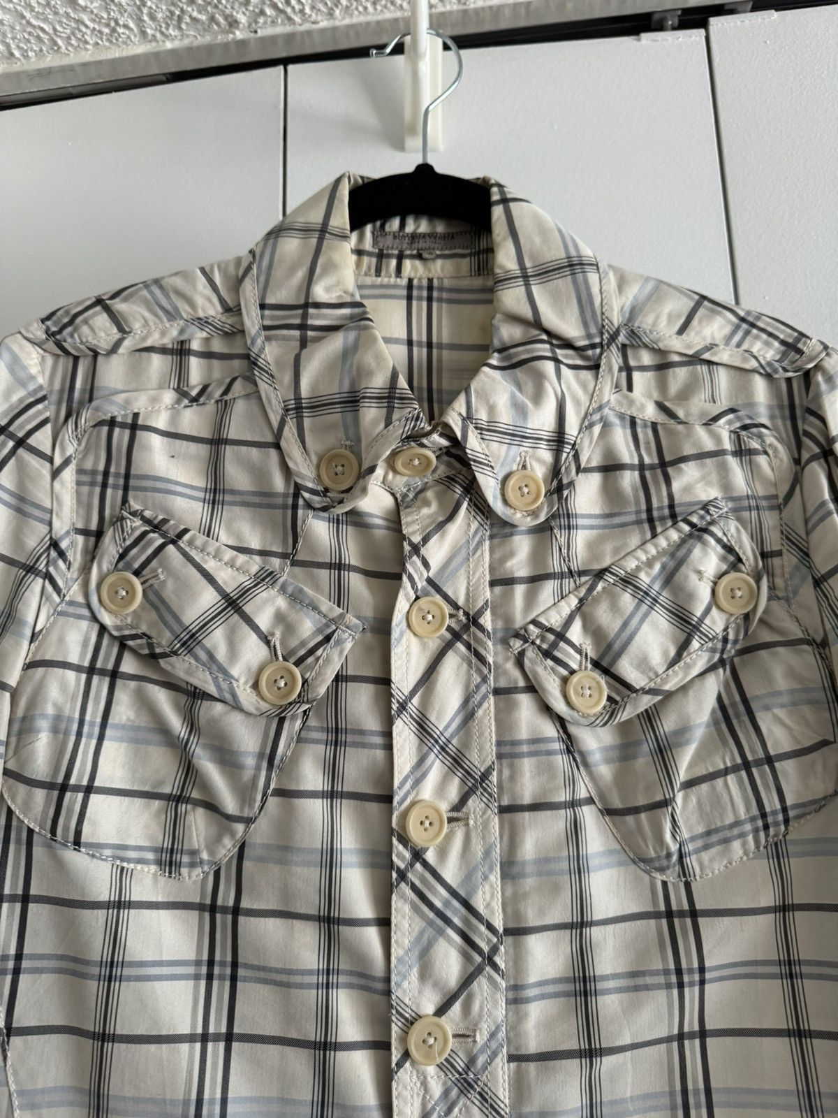 Bottega Veneta Bottega Veneta S/S 2008 Cotton Silk Shirt Jacket Size US S / EU 44-46 / 1 - 2 Thumbnail