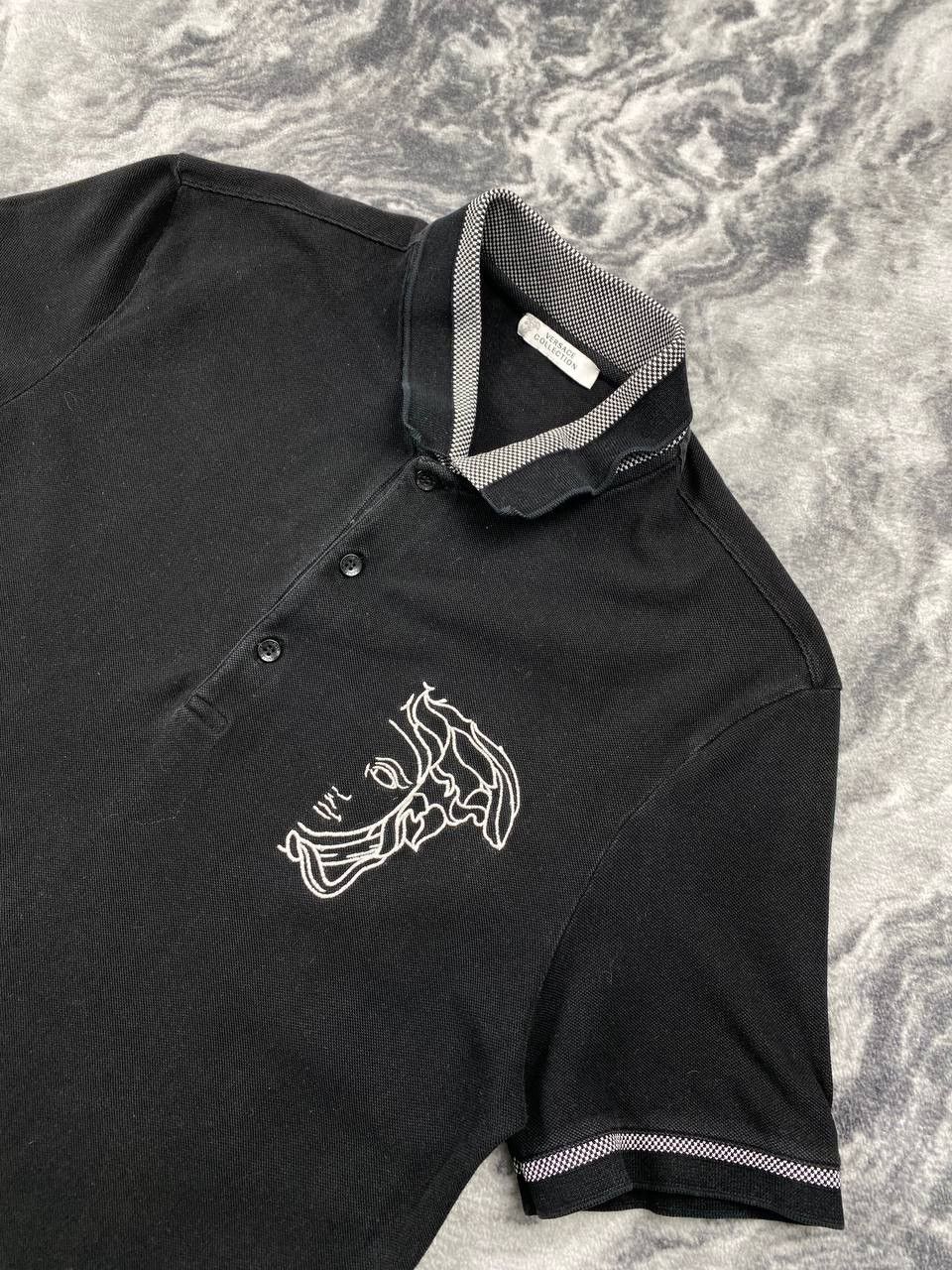 Versace Versace Collection Polo Shirt Medusa Big Logo Size US M / EU 48-50 / 2 - 2 Thumbnail