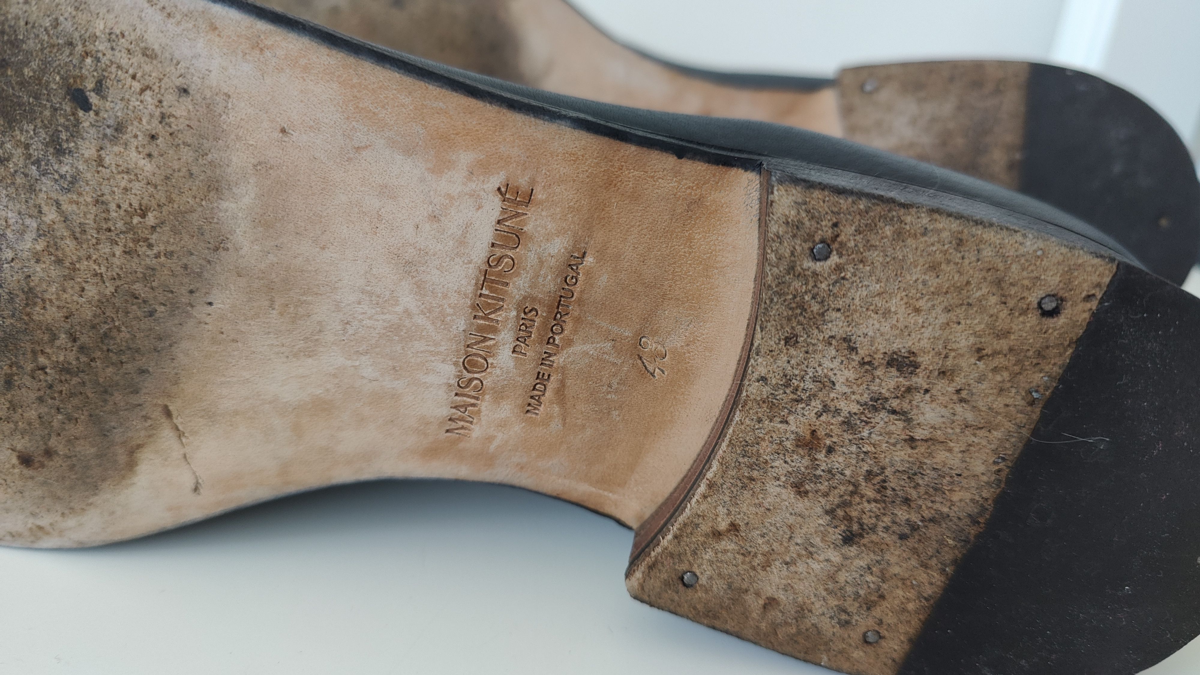Maison Kitsune Maison Kitsune Luxury Leather Penny Loafers Size US 10 / EU 43 - 9 Thumbnail