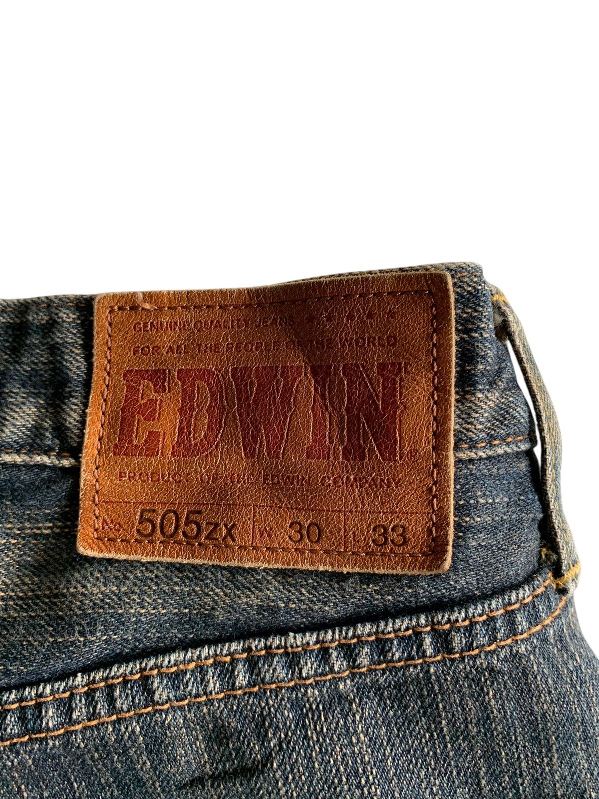Japanese Brand × Kapital × Vintage VINTAGE EDWIN 505ZX SELVEDGE FADED&RUSTY DISTRESSED DENIM Size US 30 / EU 46 - 11 Thumbnail