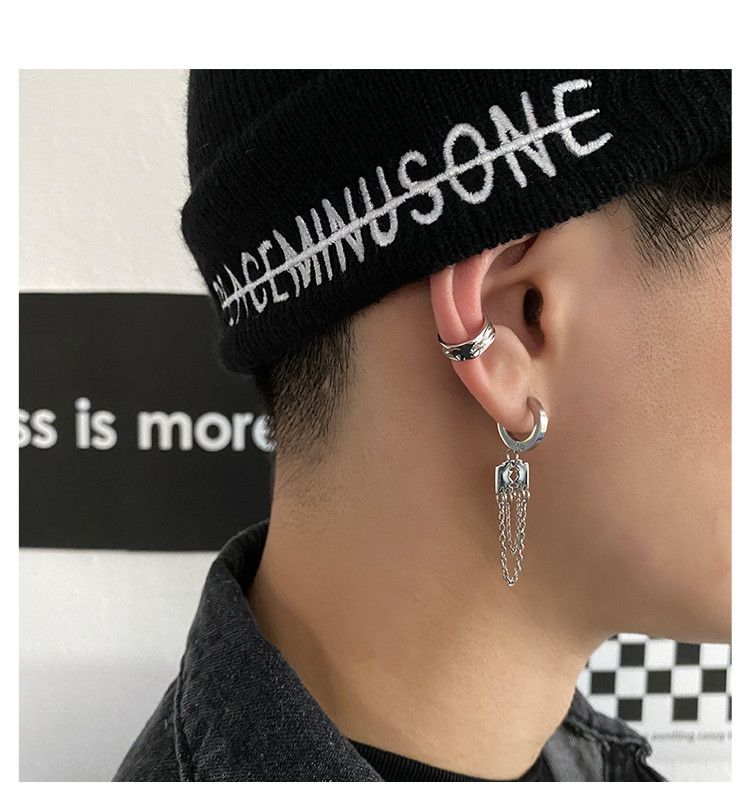 Jewelry × Sterling Silver One pairs Vintage Earrings Gothic Punk Chrome Jewelry Spike Size ONE SIZE - 6 Thumbnail