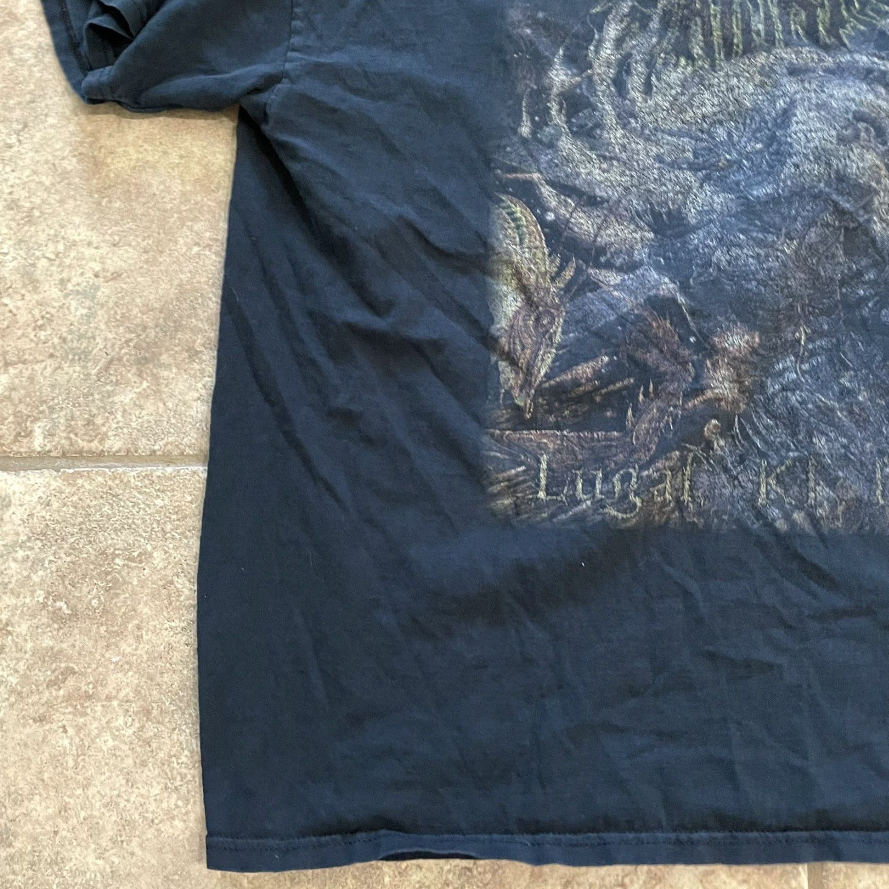 Vintage VINTAGE Rings Of Saturn black Graphic Tee Mens Size L Mens T-Shirt Black Size ONE SIZE - 3 Thumbnail
