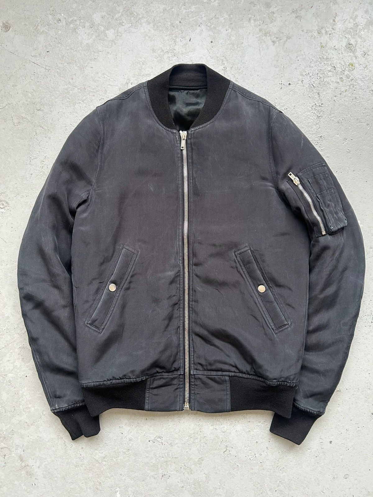 Rick Owens Rick Owens FW 16 MASTODON Silk Down Bomber Jacket | Grailed