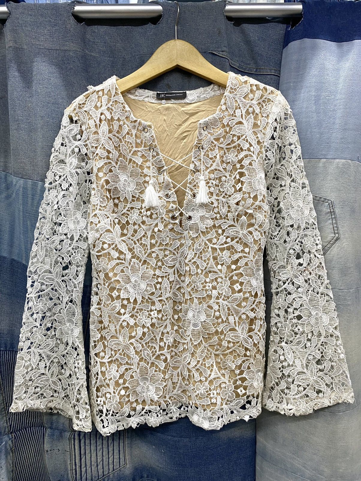 Hysteric Glamour × If Six Was Nine × Japanese Brand open lace up shirt inc international concepts Size M / US 6-8 / IT 42-44 - 1 Thumbnail