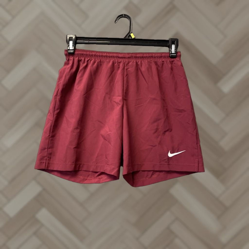 Nike Nike Dri Fit Maroon Basketball Shorts Teens Size S Drawstring Athletic /55-49 Size US 29 - 1 Thumbnail