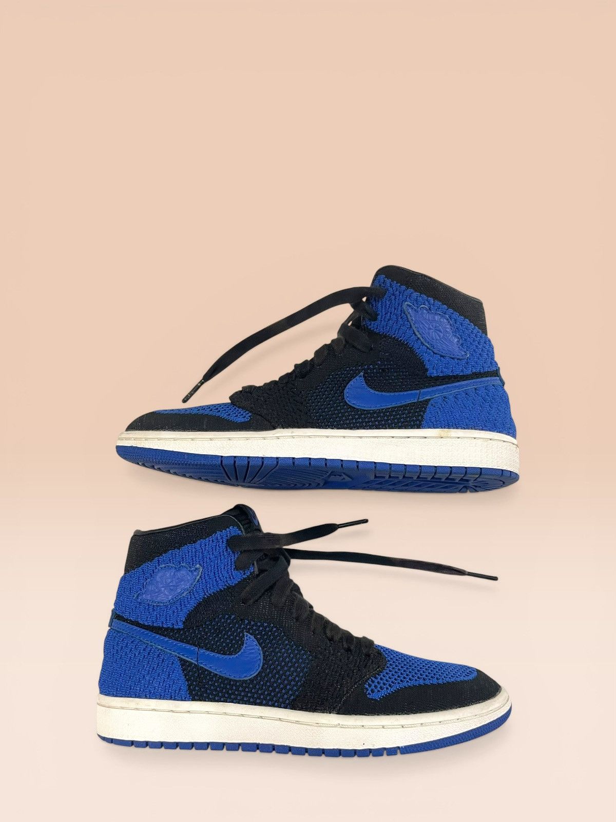Jordan Brand Air Jordan 1 Retro High OG Flyknit GS "Royal" Size US 6 / EU 39 - 10 Thumbnail