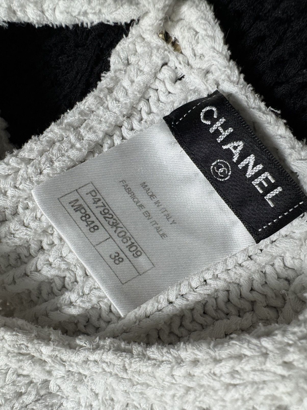 Chanel Chanel Paris Women’s Black/White Knit Rare Sweater Size XS / US 0-2 / IT 36-38 - 7 Thumbnail