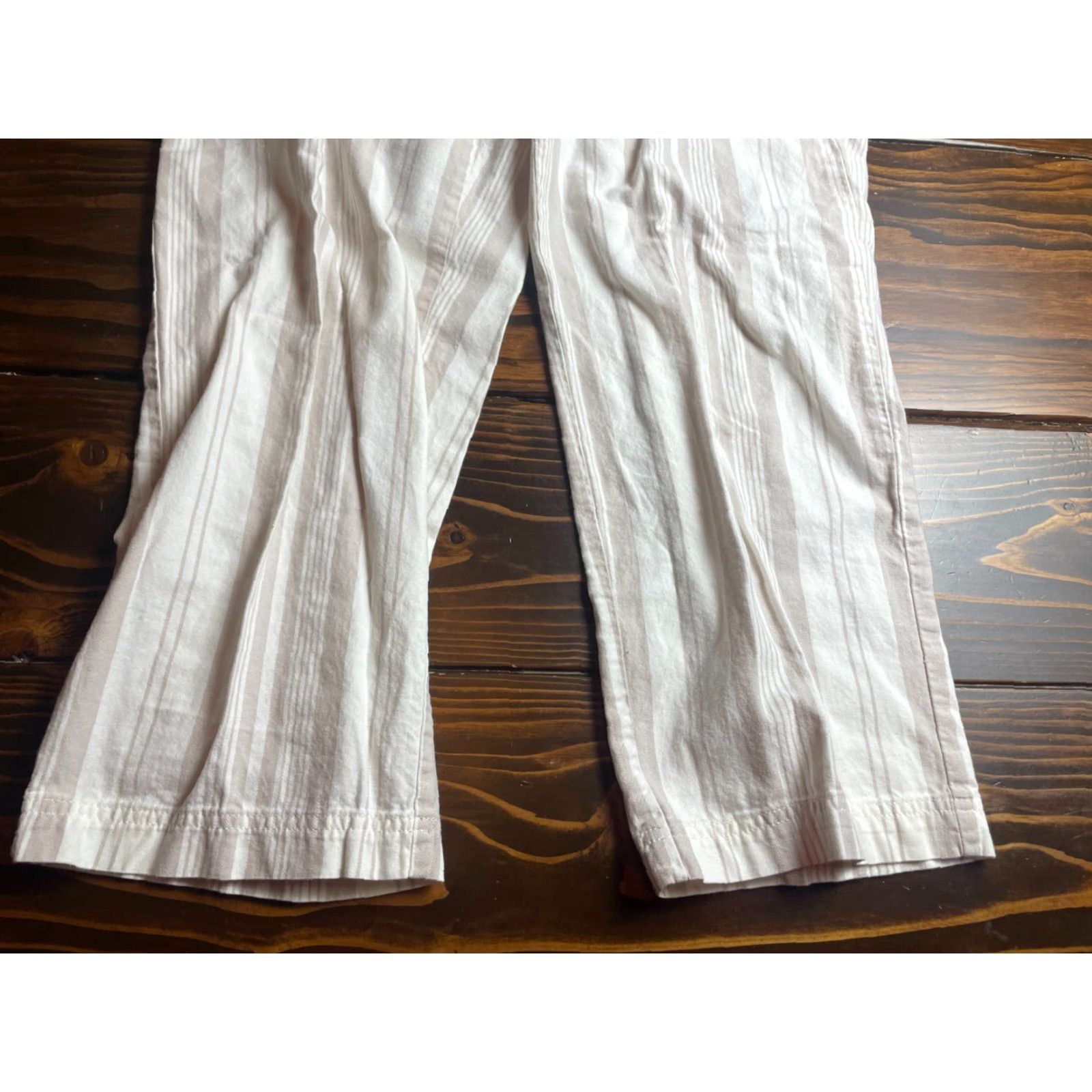 Tommy Hilfiger Tommy Hilfiger Cropped Pants Women's Size 8 White Tan Pockets Ankle Length Cropped Pants Size 30" / US 8 / IT 44 - 6 Thumbnail