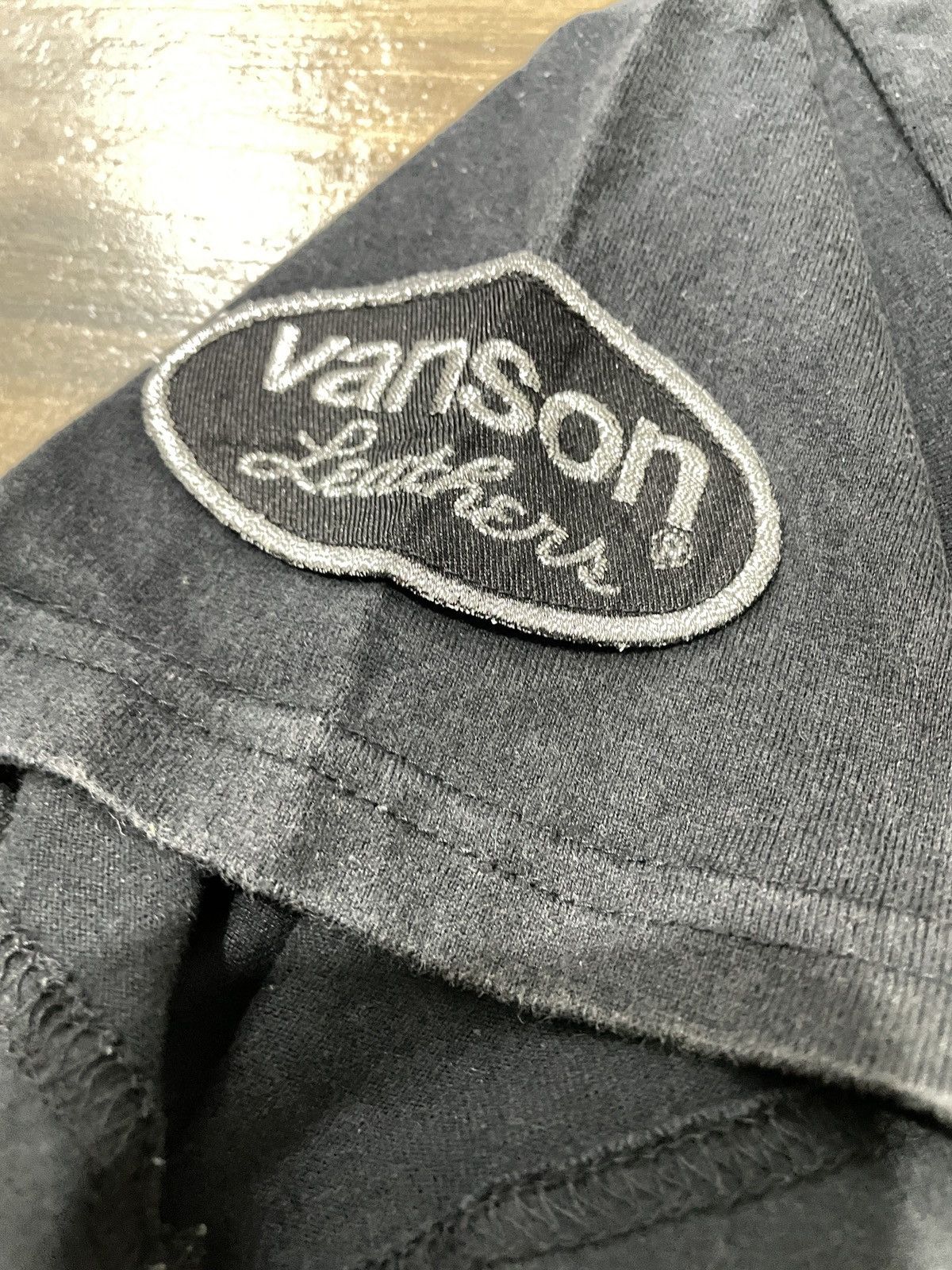 Japanese Brand Vanson Leather embroidery sun faded polo tee Size US M / EU 48-50 / 2 - 6 Thumbnail