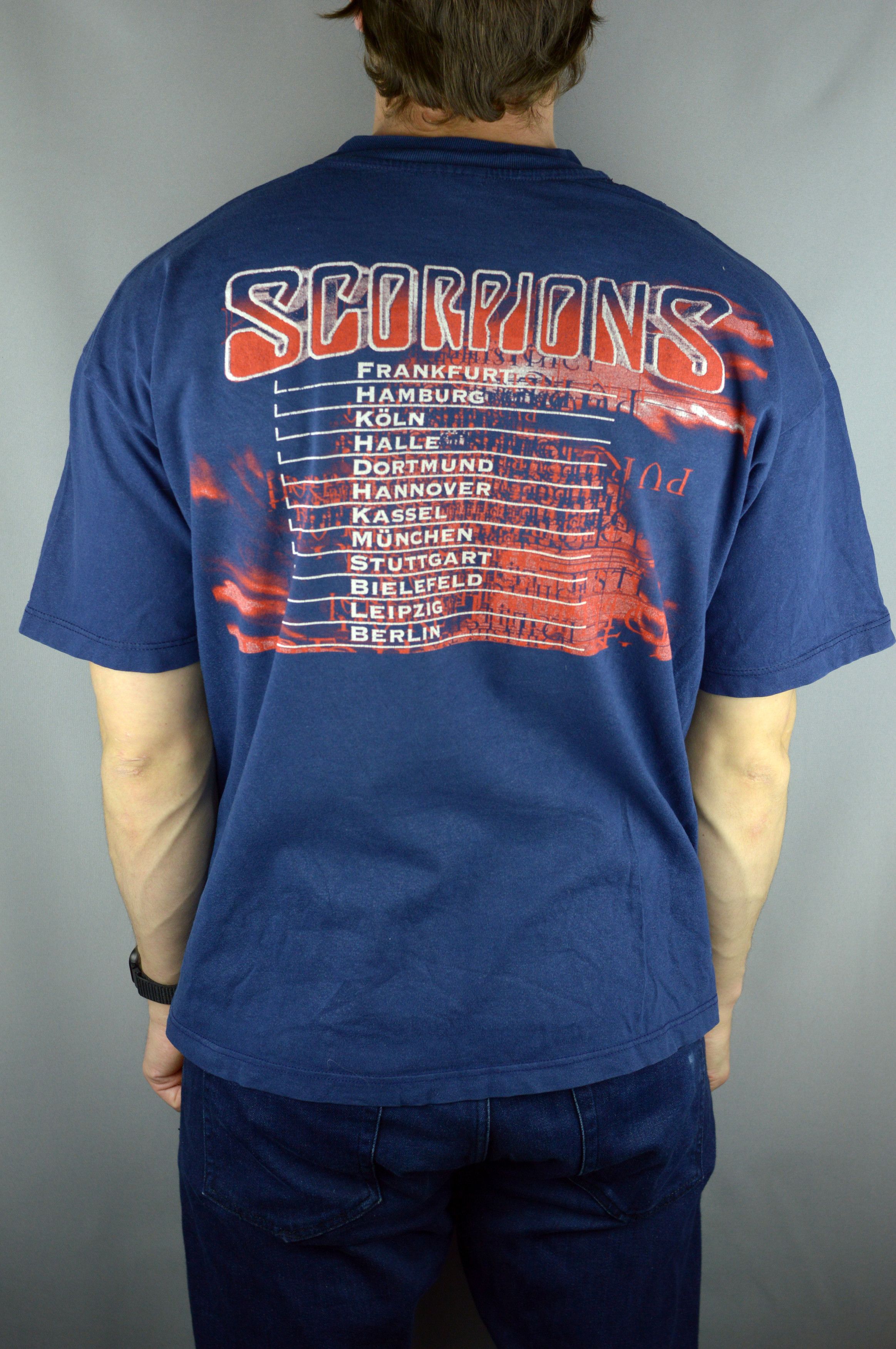 Vintage Vintage Scorpions Pure Instinct European tour 90s t shirt Size US XL / EU 56 / 4 - 2 Thumbnail