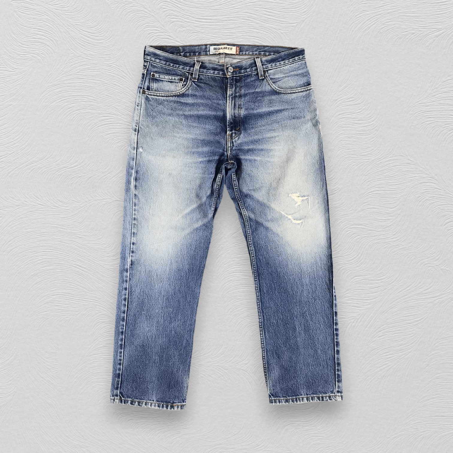 Levi's Vintage Levi's 505 Jeans Distress Regular Fit Denim KJ972 Size US 36 / EU 52 - 1 Thumbnail