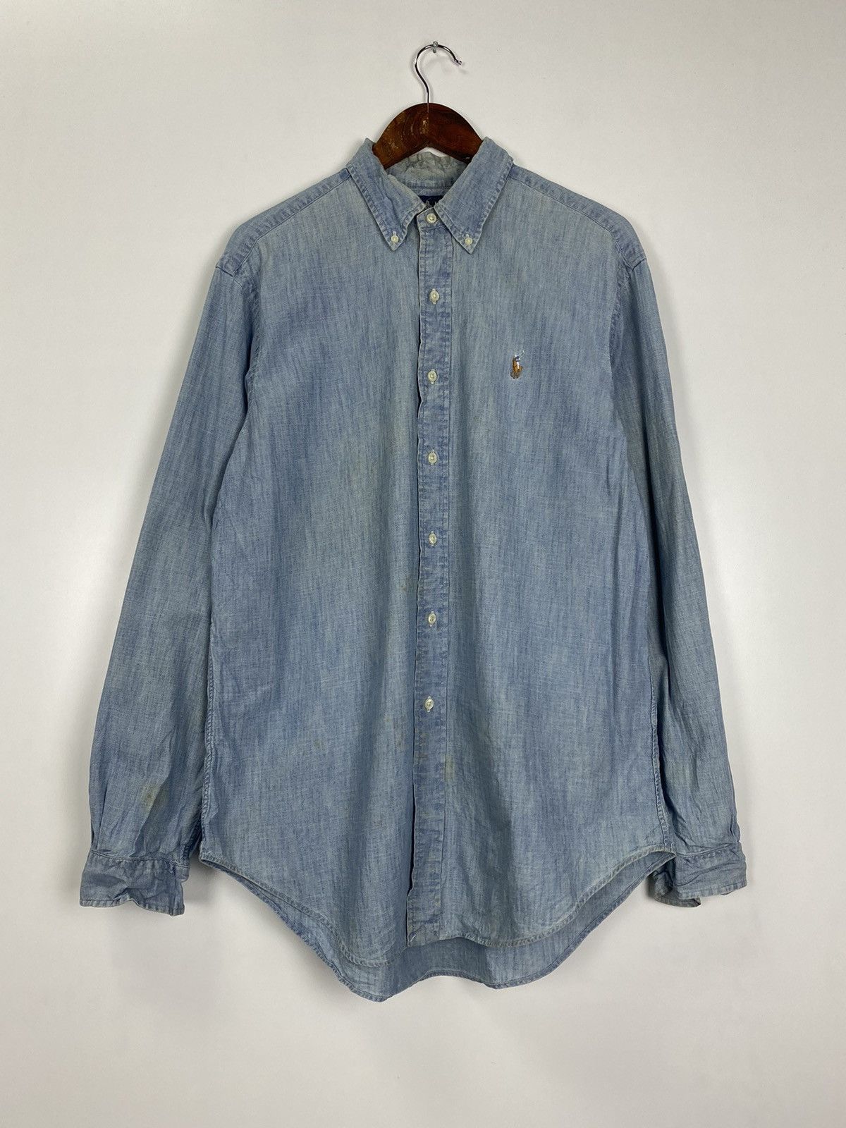 Polo Ralph Lauren × Ralph Lauren × Vintage Vintage Ralph Lauren button up denim Size US L / EU 52-54 / 3 - 2 Thumbnail