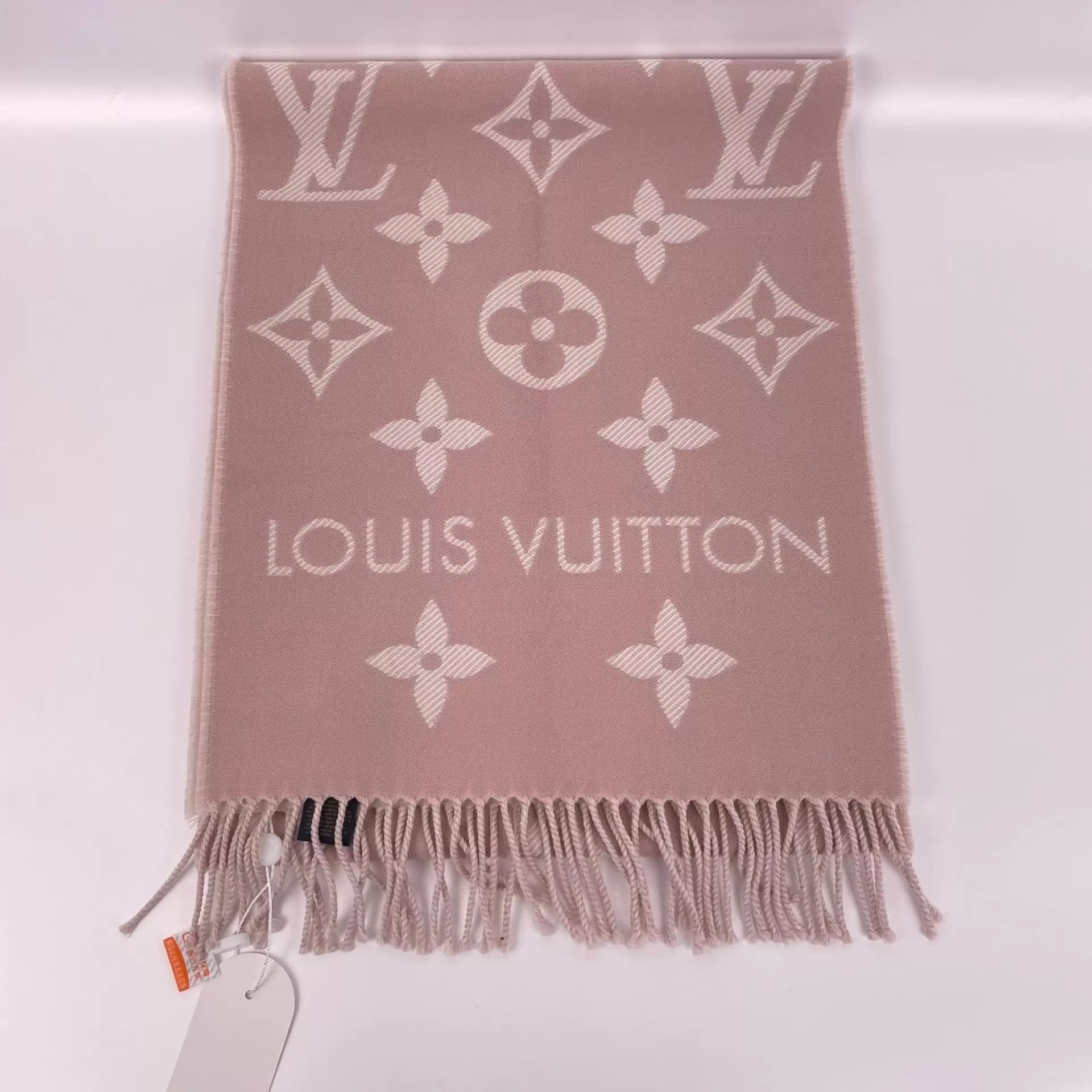 Louis Vuitton LV pink wool scarf 170x34cm new 260430VHH3S01 Size ONE SIZE - 7 Thumbnail