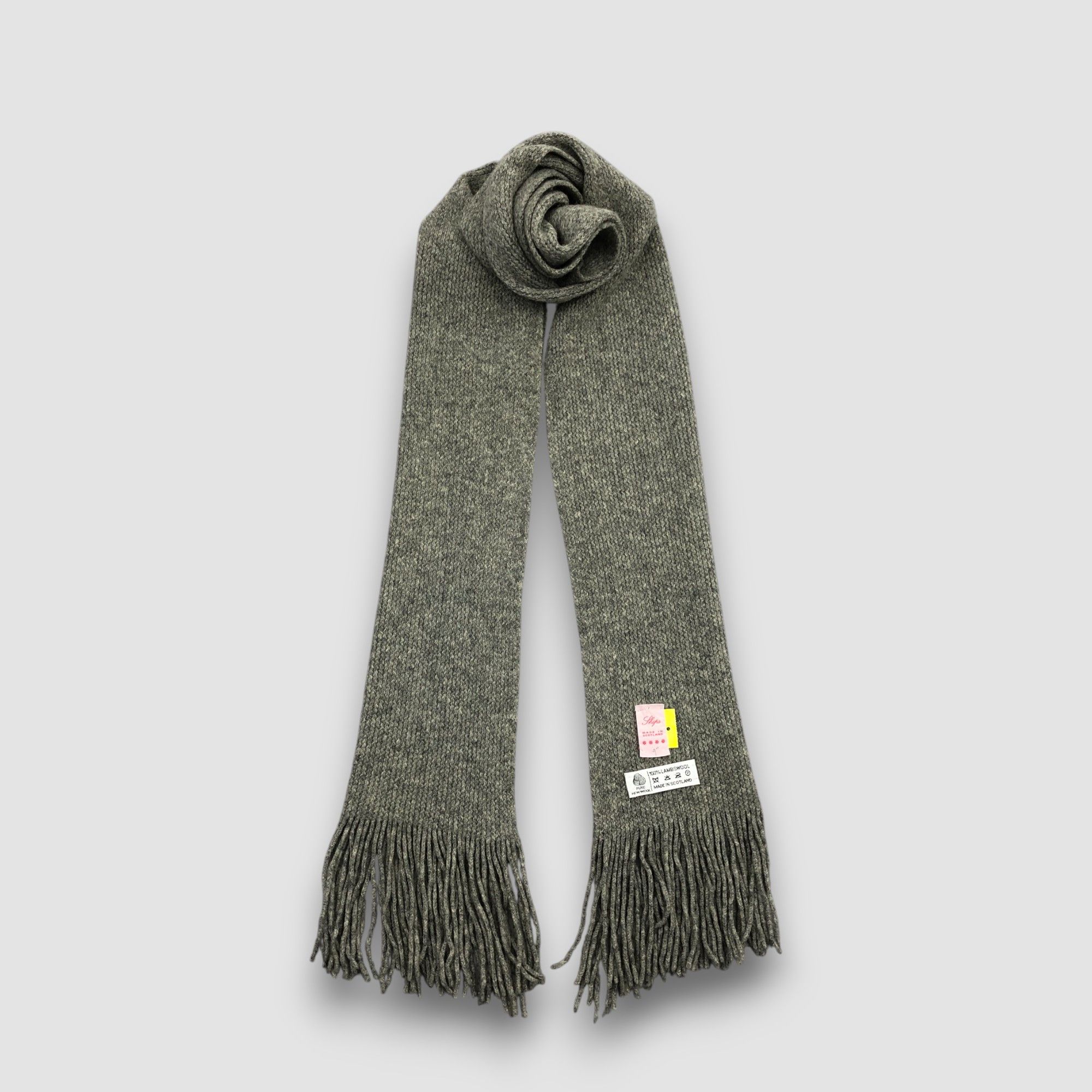 SHIPS Vintage Ships Scarf Muffler Knit Wool Fringe Winter Scarves Size ONE SIZE - 1 Thumbnail