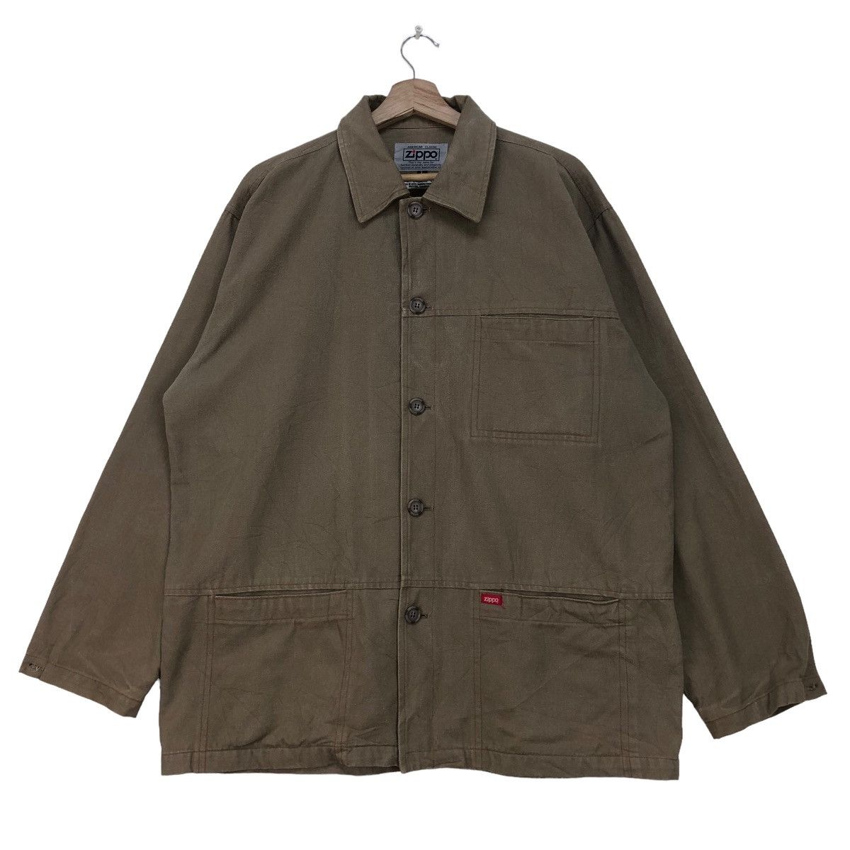 image of Vintage Zippo Workwear Jacket in Brown, Men's (Size XL)