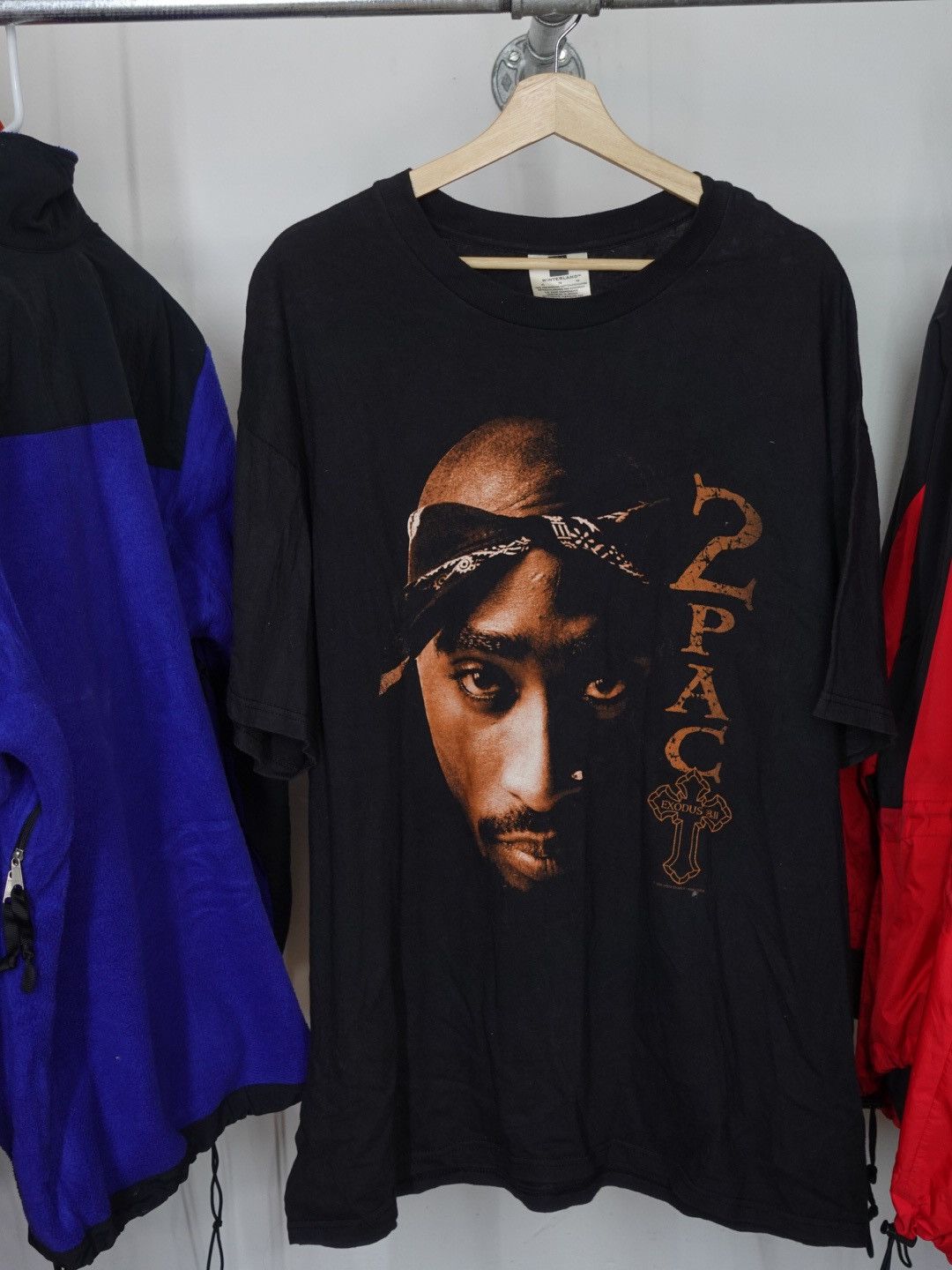 image of Rap Tees x Vintage 1998 Tupac Shakur “Exodus” Promo Tee in Black, Men's (Size XL)