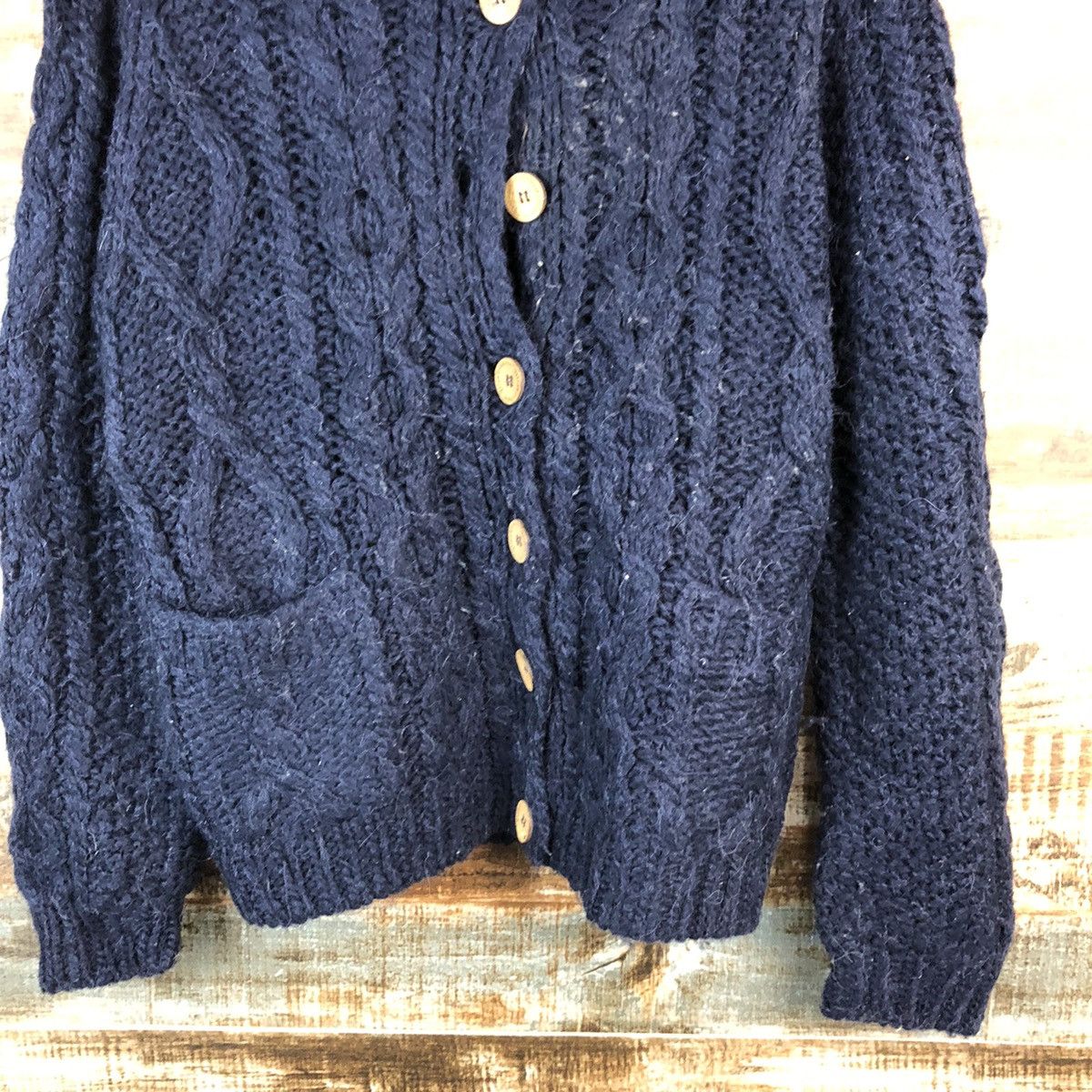 Homespun Knitwear Earth Music & Econolgy mohair Dark Blue Knitwear #A2406 Size M / US 6-8 / IT 42-44 - 6 Thumbnail