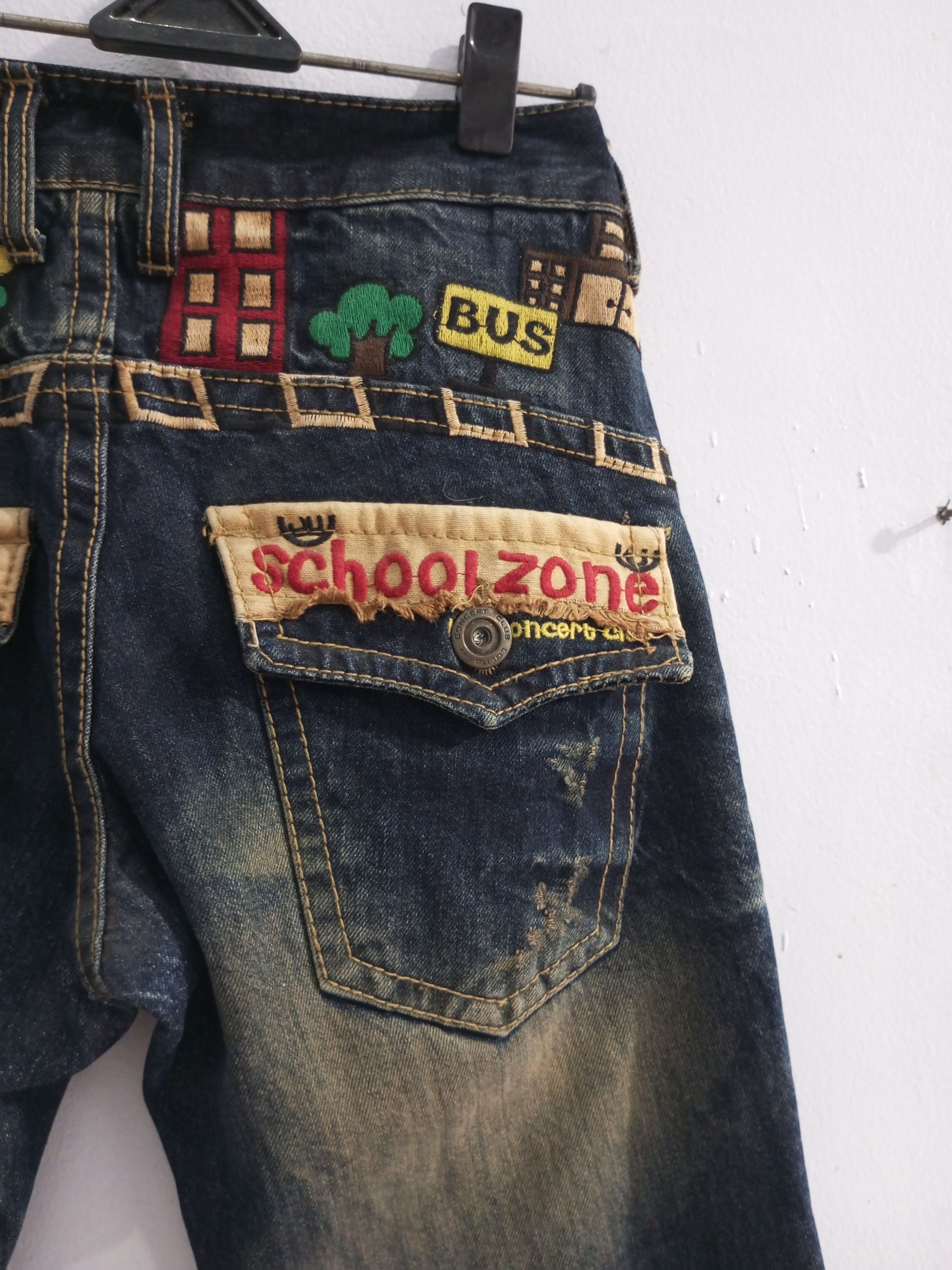 20471120 Yoshitomo nara x LOLITA Jeans Concert Club "scholl zone" Size US 29 - 4 Thumbnail