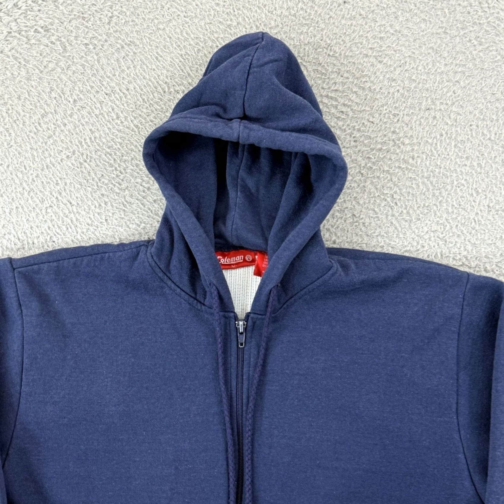 Vintage VINTAGE Coleman Thermal Lined Sweatshirt Mens Medium Blue Zip Up 90s Hoodie Size US L / EU 52-54 / 3 - 3 Thumbnail