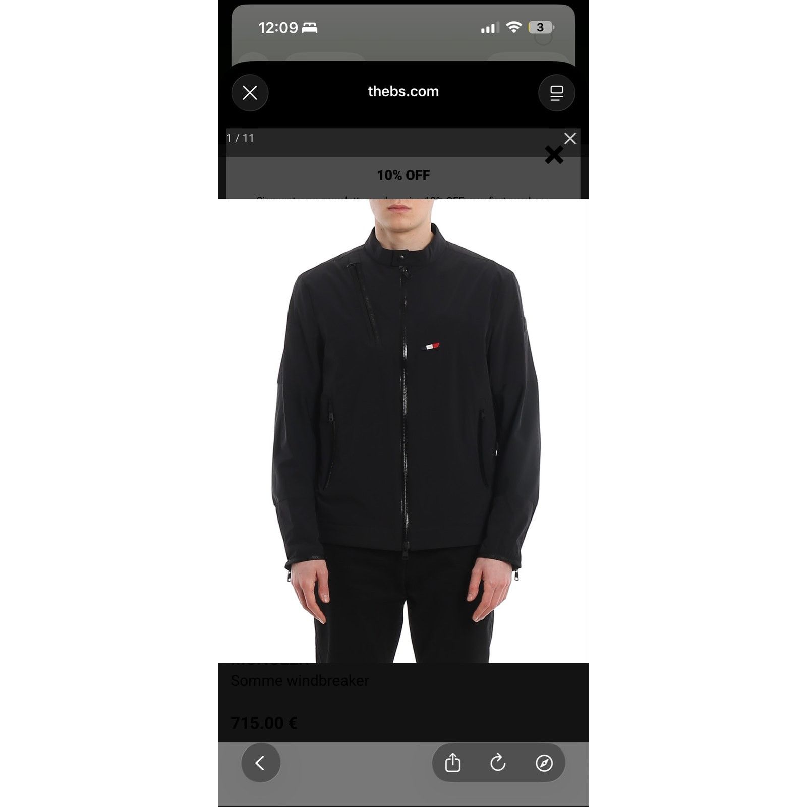 Moncler MONCLER Somme windbreaker Size US L / EU 52-54 / 3 - 10 Thumbnail
