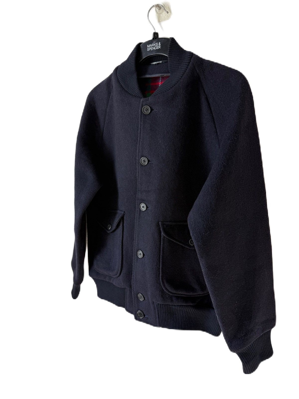 Baracuta BARACUTA BLUE WOOL CASUAL JACKET, TARTAN SKIN INSIDE Size US M / EU 48-50 / 2 - 2 Thumbnail