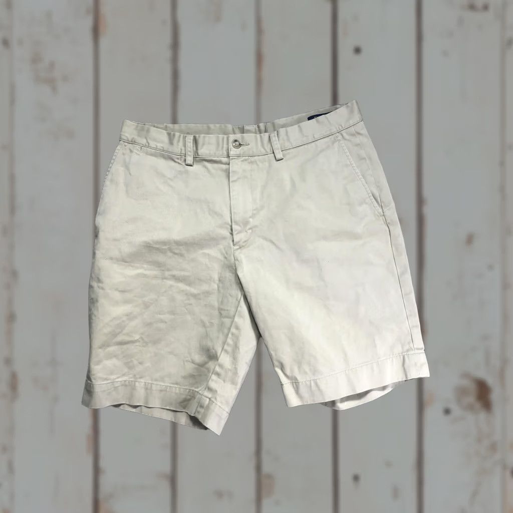 Polo Ralph Lauren Polo Ralph Lauren Shorts Mens 33 Beige Classic Fit Chino 9 Inseam Casual Summer Size US XS / EU 42 / 0 - 1 Thumbnail