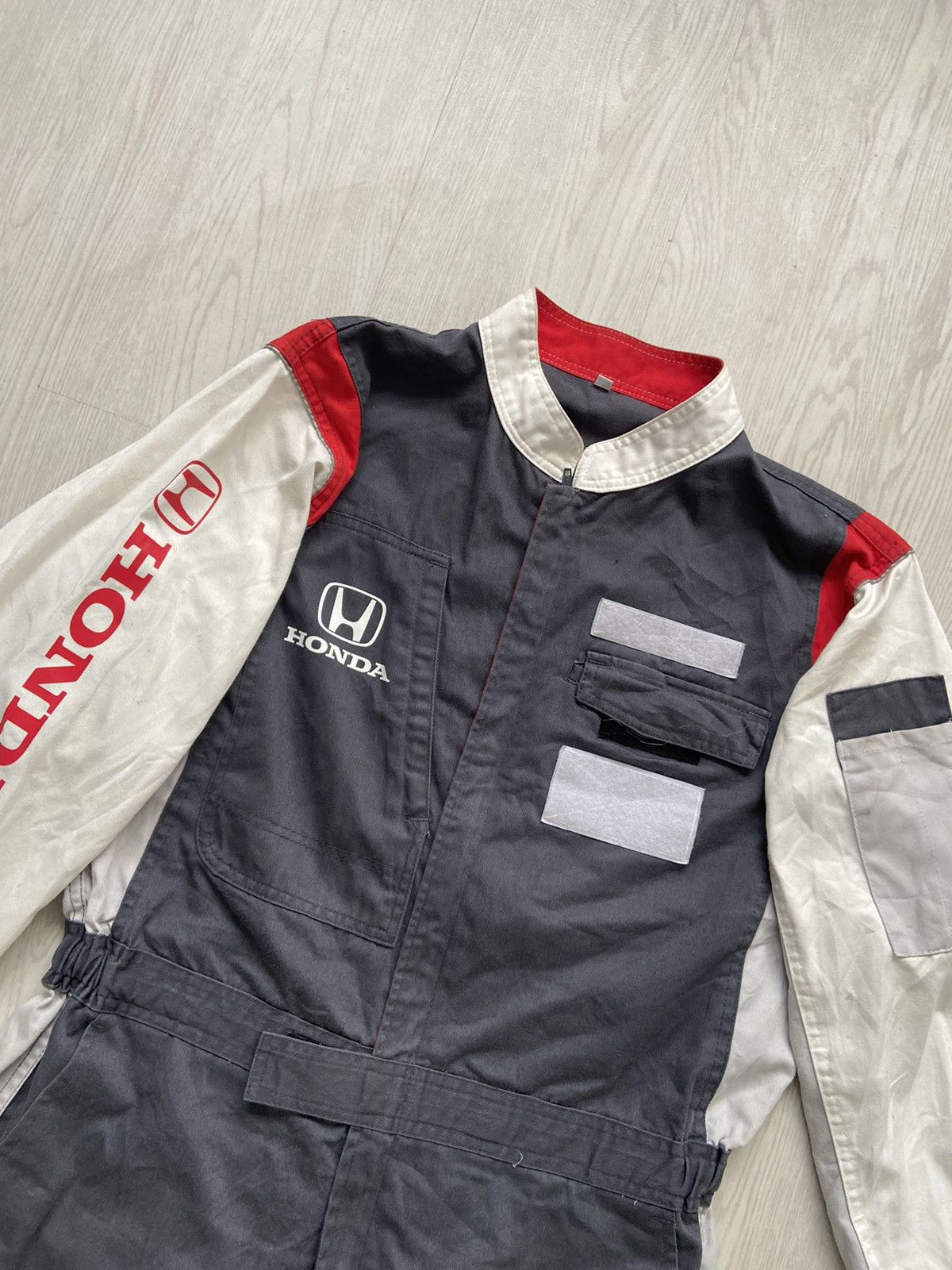 Honda × Sports Specialties Vintage 1990’s Honda Racing Service Man Coverall Size US 34 / EU 50 - 3 Thumbnail