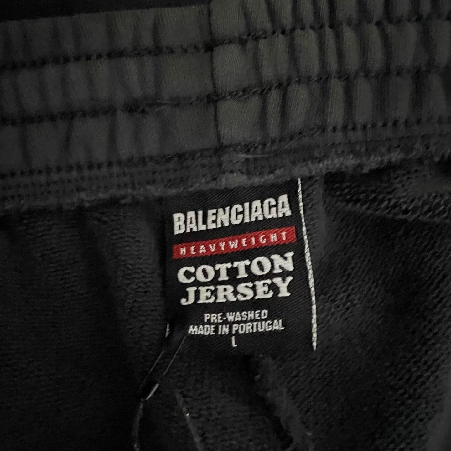 Balenciaga Balenciaga Embro Logo Wide-Leg Knit SP Men's Black L Size US 34 / EU 50 - 3 Thumbnail