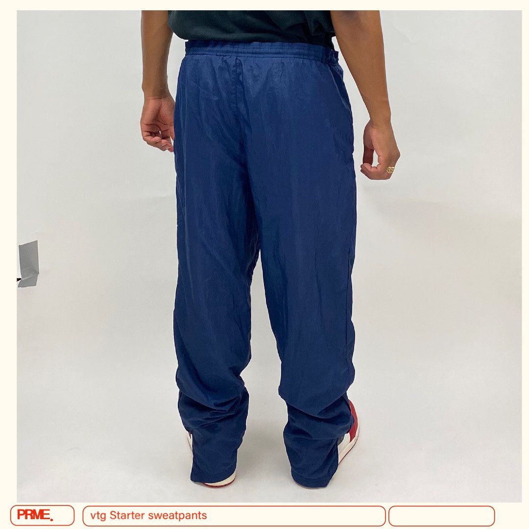 Starter × Vintage vintage 90s STARTER Spellout Logo Nylon Track sweatpants Size US 39 - 6 Thumbnail