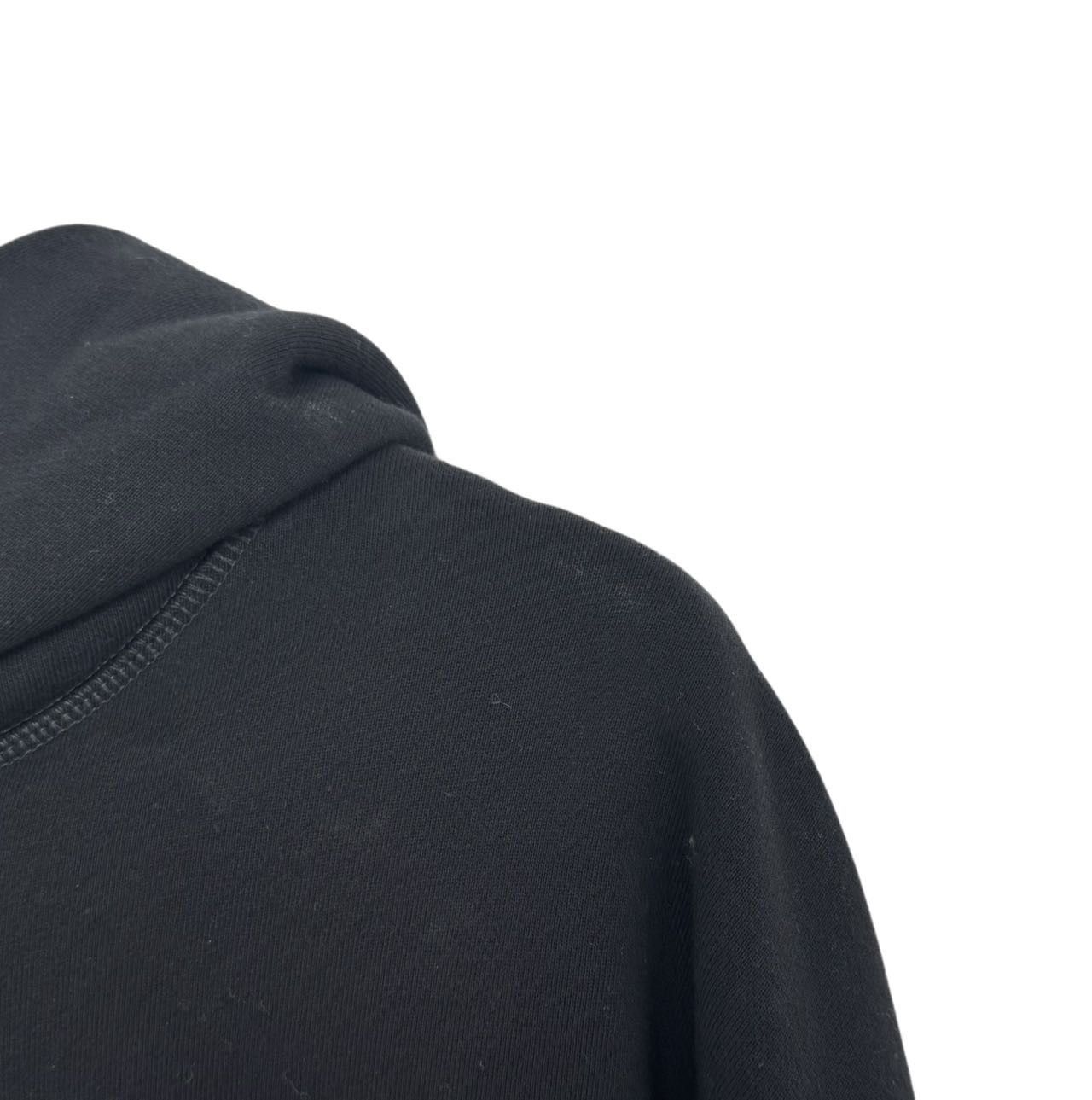Gucci Gucci Black Letter Printed Loose Hooded Sweatshirt K26WX Size US L / EU 52-54 / 3 - 3 Thumbnail