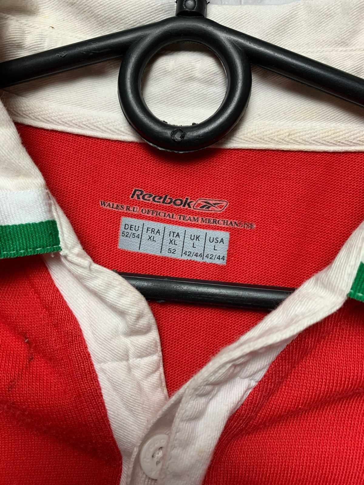 Reebok × Vintage Vintage Reebok Wales rugby jersey size L red logo Size US L / EU 52-54 / 3 - 3 Thumbnail