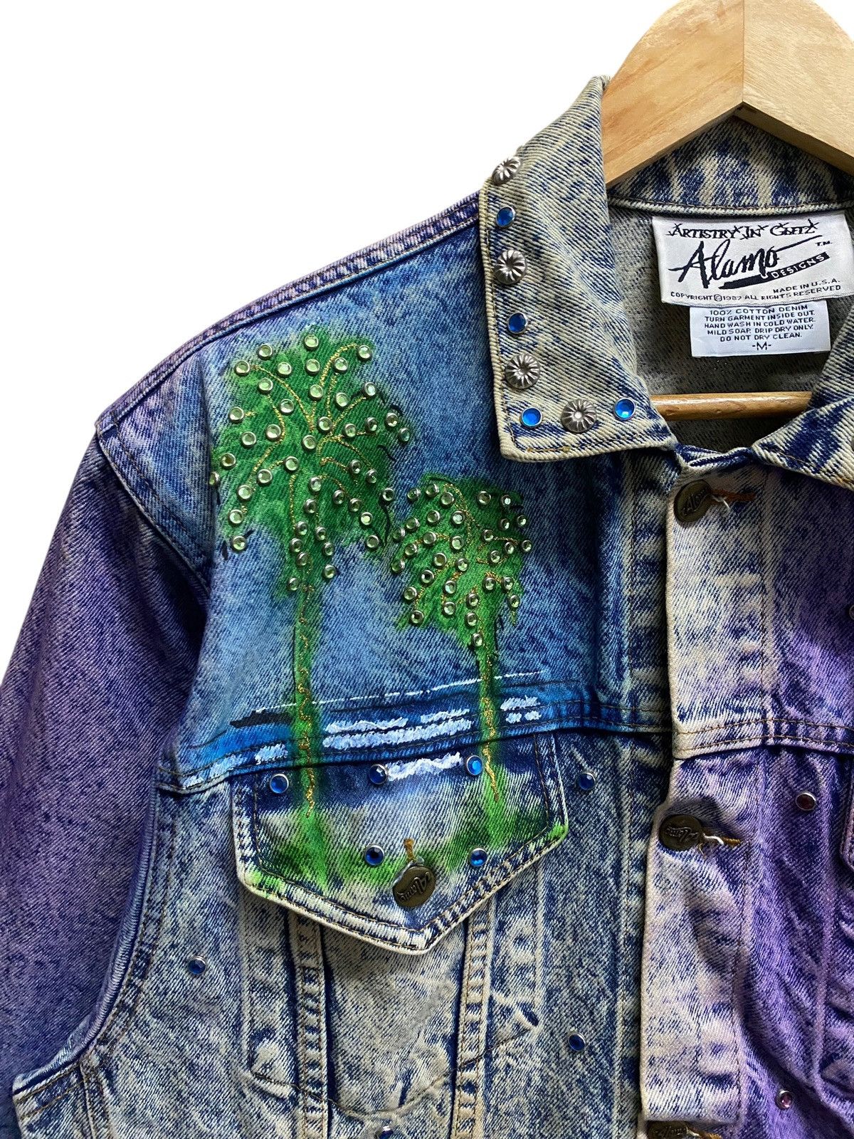 Vintage Rare Vintage Hand Painted Tony Alamo Trucker Denim 1989s Size US M / EU 48-50 / 2 - 5 Thumbnail