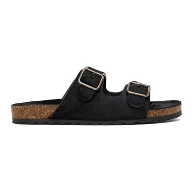 Saint Laurent Paris o1bcso1str0724 Jimmy Sandals in Black Size US 12 / EU 45 - 1 Thumbnail