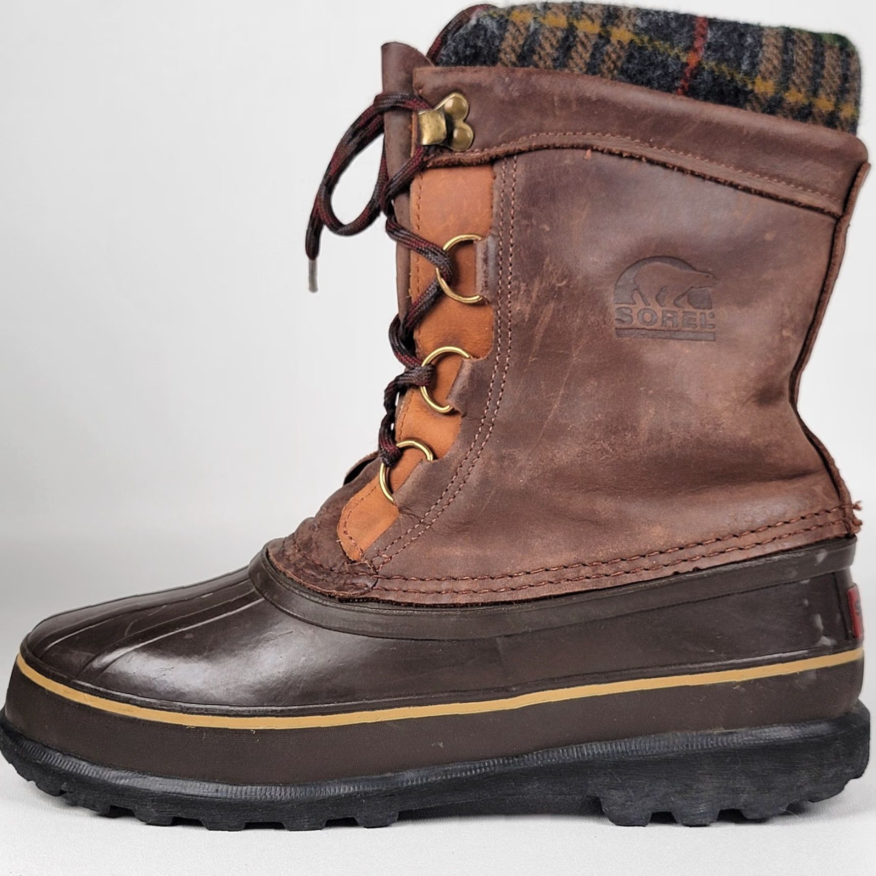 SOREL Sorel Caribou Waterproof Winter Boot 10" Hi Top Lace Up Women's Size 10 Brown Size M / US 6-8 / IT 42-44 - 6 Thumbnail