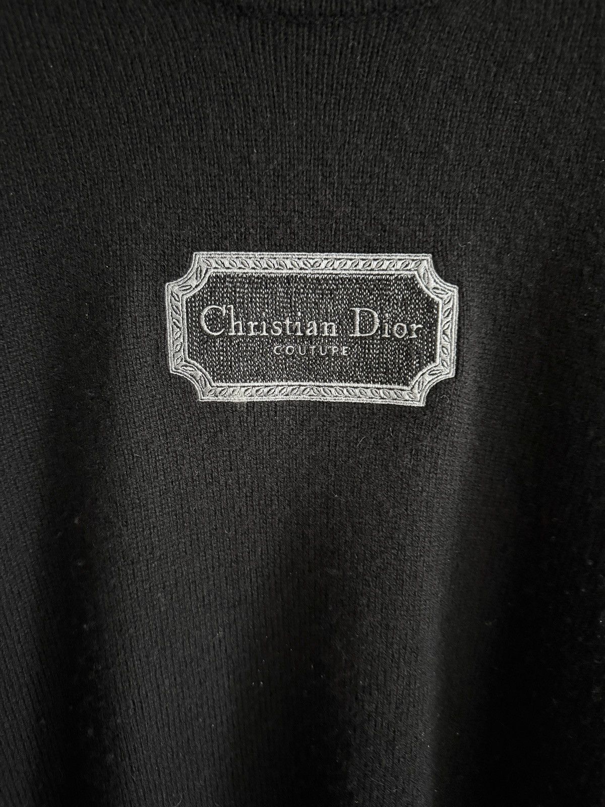 Dior STEAL! Dior Cashmere Couture Box Logo Sweater (M) Size US M / EU 48-50 / 2 - 3 Thumbnail