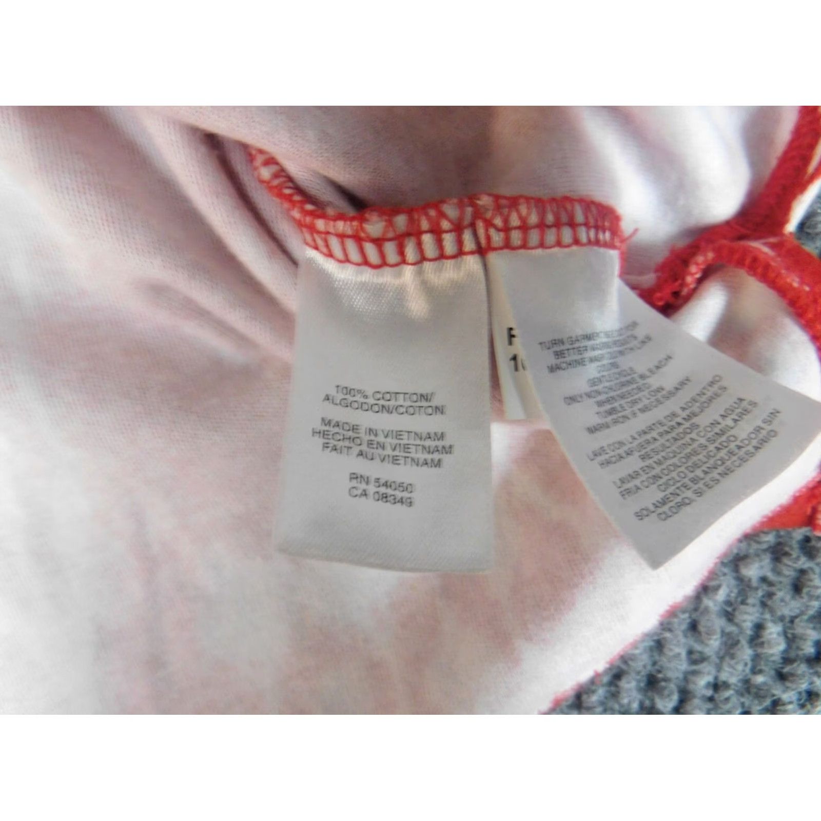 Jones New York Jones New York Blouse Shirt Womens S Red Geometric Classic Cotton Stretch Crew Neck Pullover Cap Sleeve Vintage No Size S / US 4 / IT 40 - 7 Thumbnail