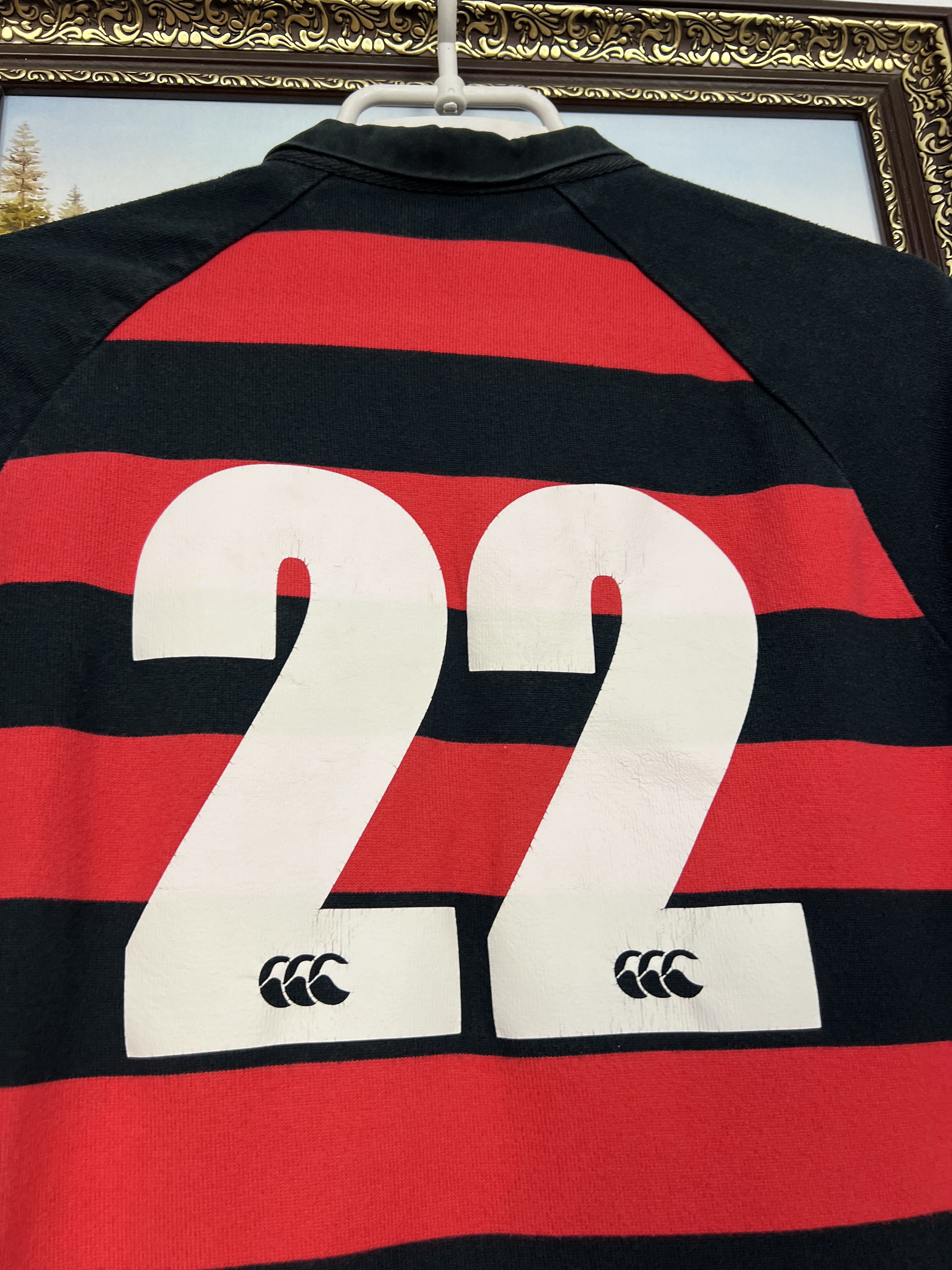 Canterbury of New Zealand Vintage 90's Haywards Heath Match Worn Rugby Jersey Trikot Size US L / EU 52-54 / 3 - 9 Thumbnail