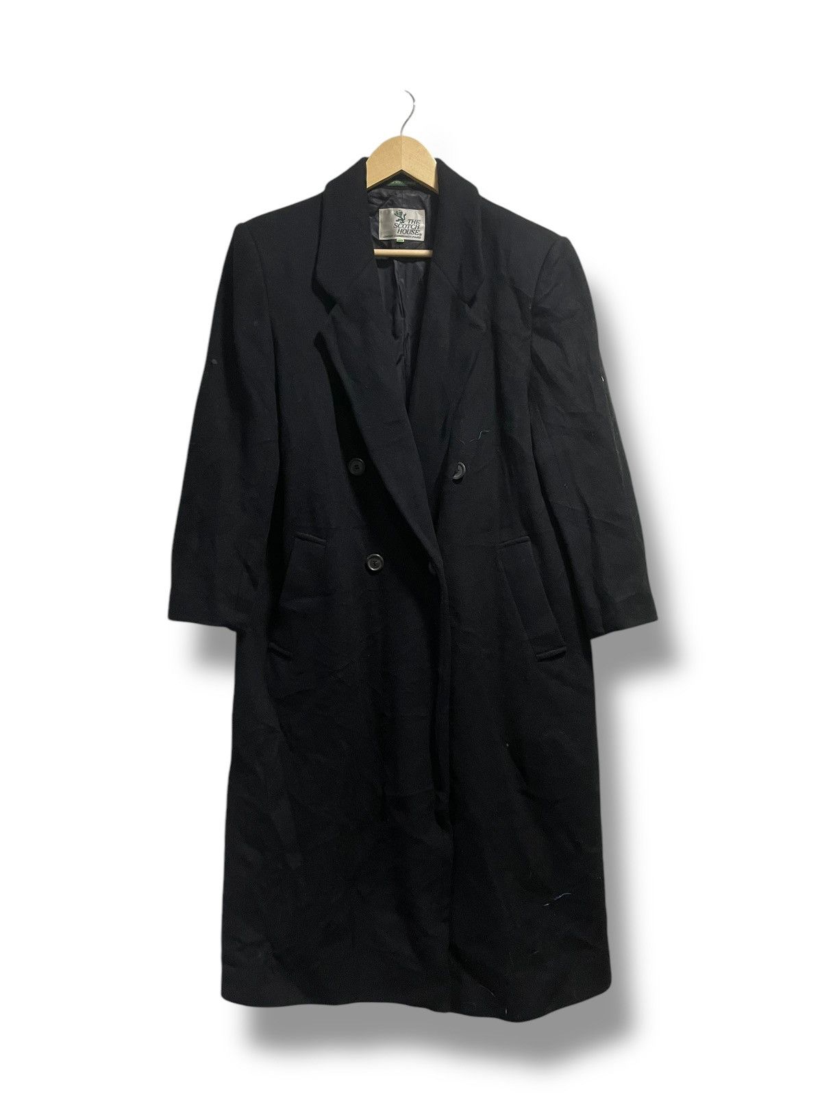 Japanese Brand × Vintage The Scotch House Long Double Breasted Wool Coat (76) Size US S / EU 44-46 / 1 - 1 Thumbnail
