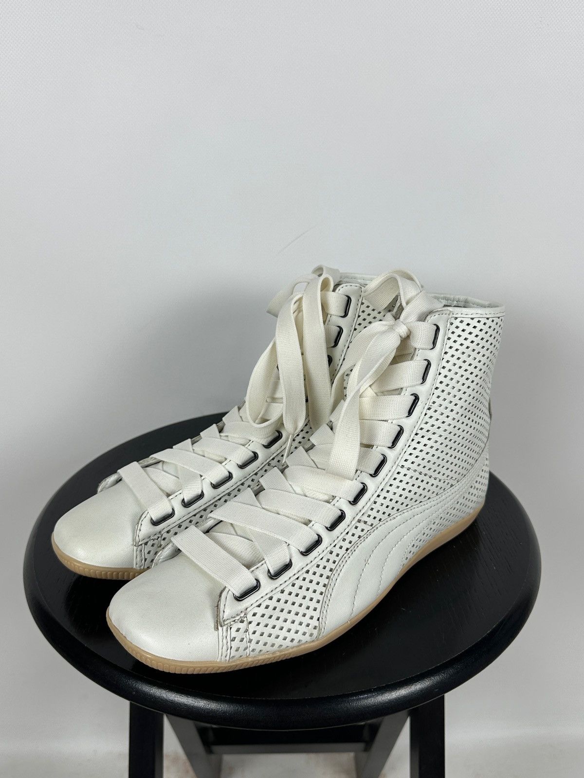 Puma Vintage Puma Y2K Speedcat Hi Top Leather Sneakers Size US 10 / IT 40 - 5 Thumbnail